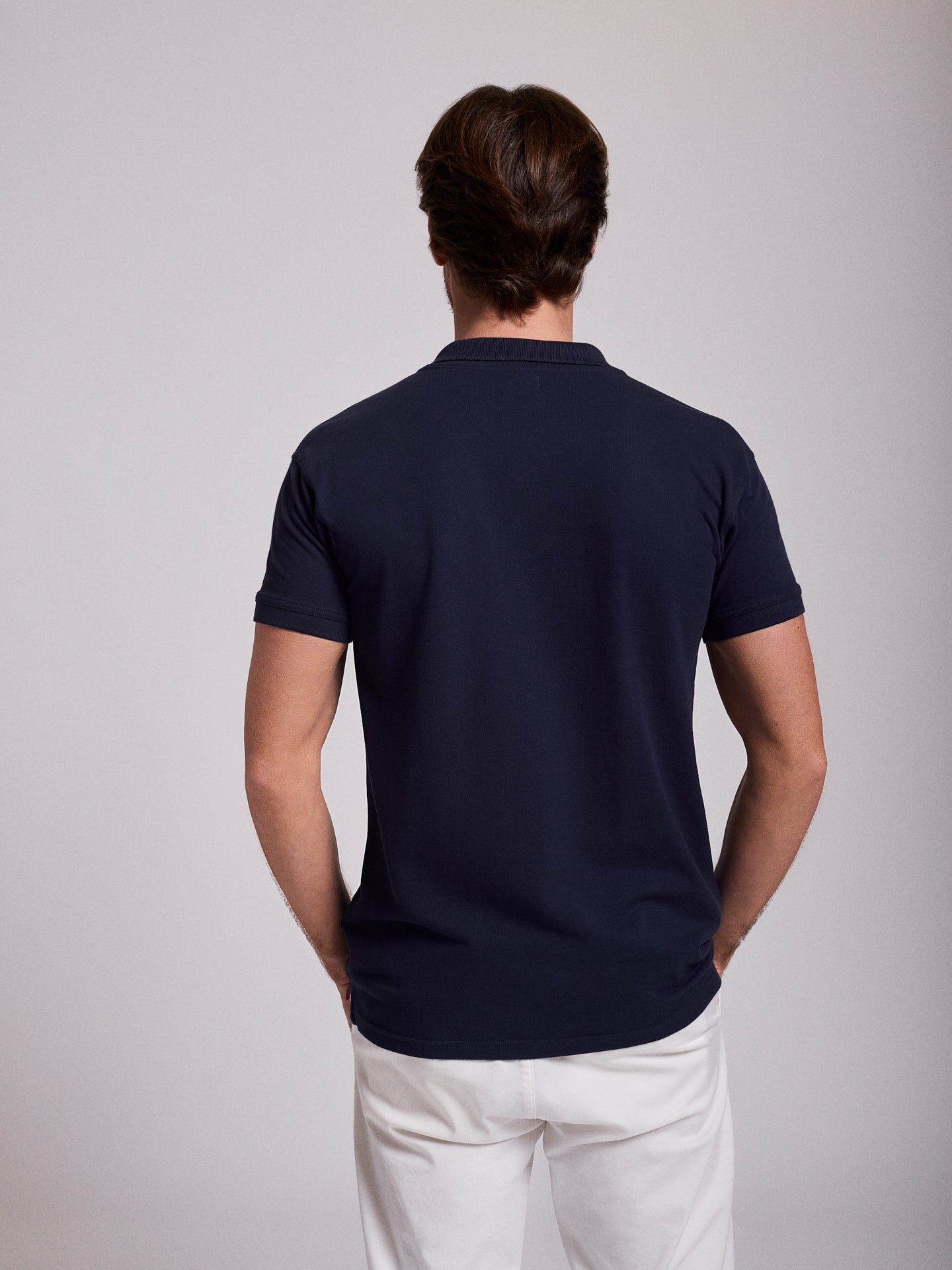 POLO AZUL MANGA CORTA REGULAR FIT MR. AZUL