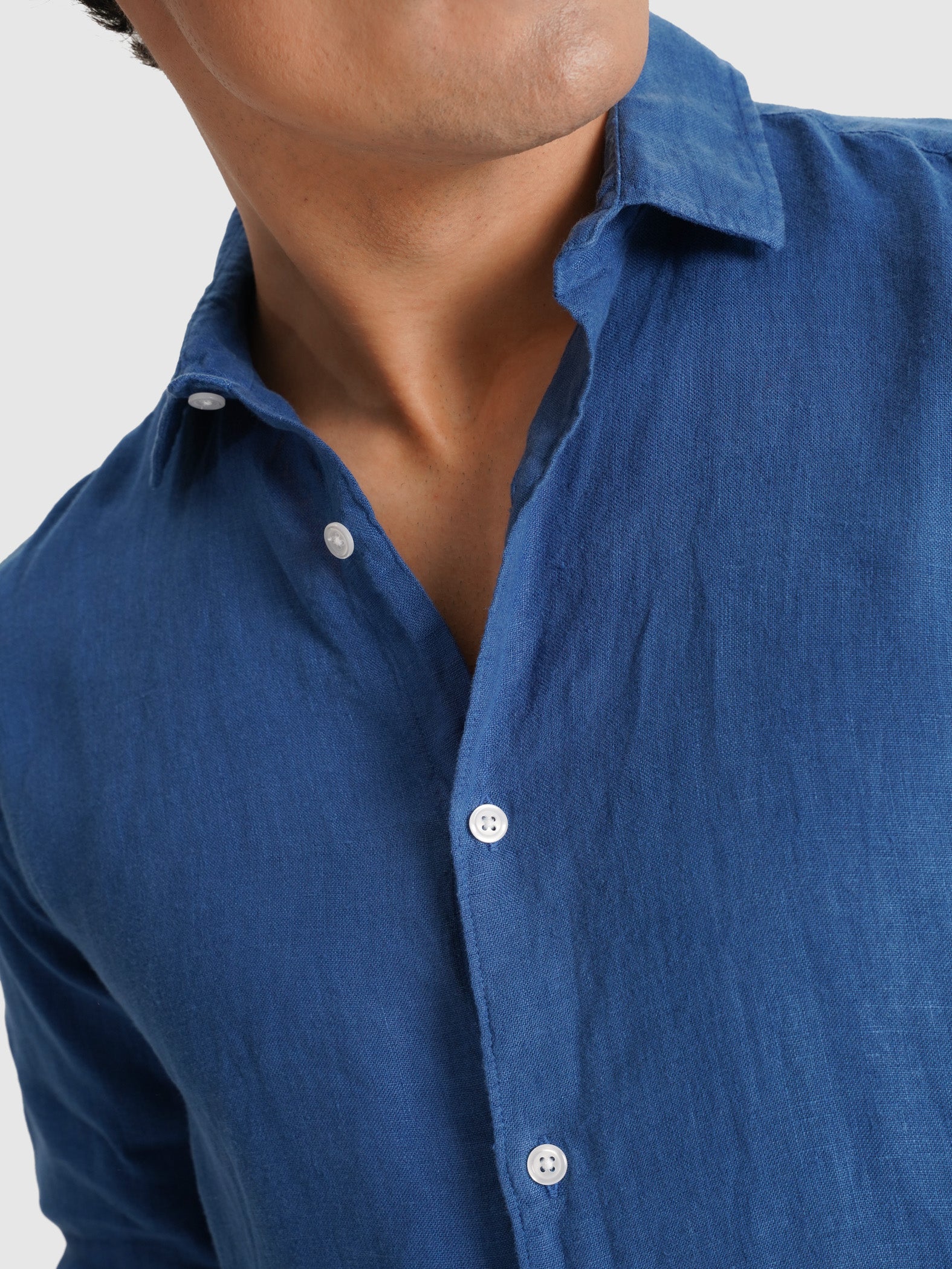 CAMISA SASTRERÍA MANGA LARGA AZUL MARK BELLUCCI