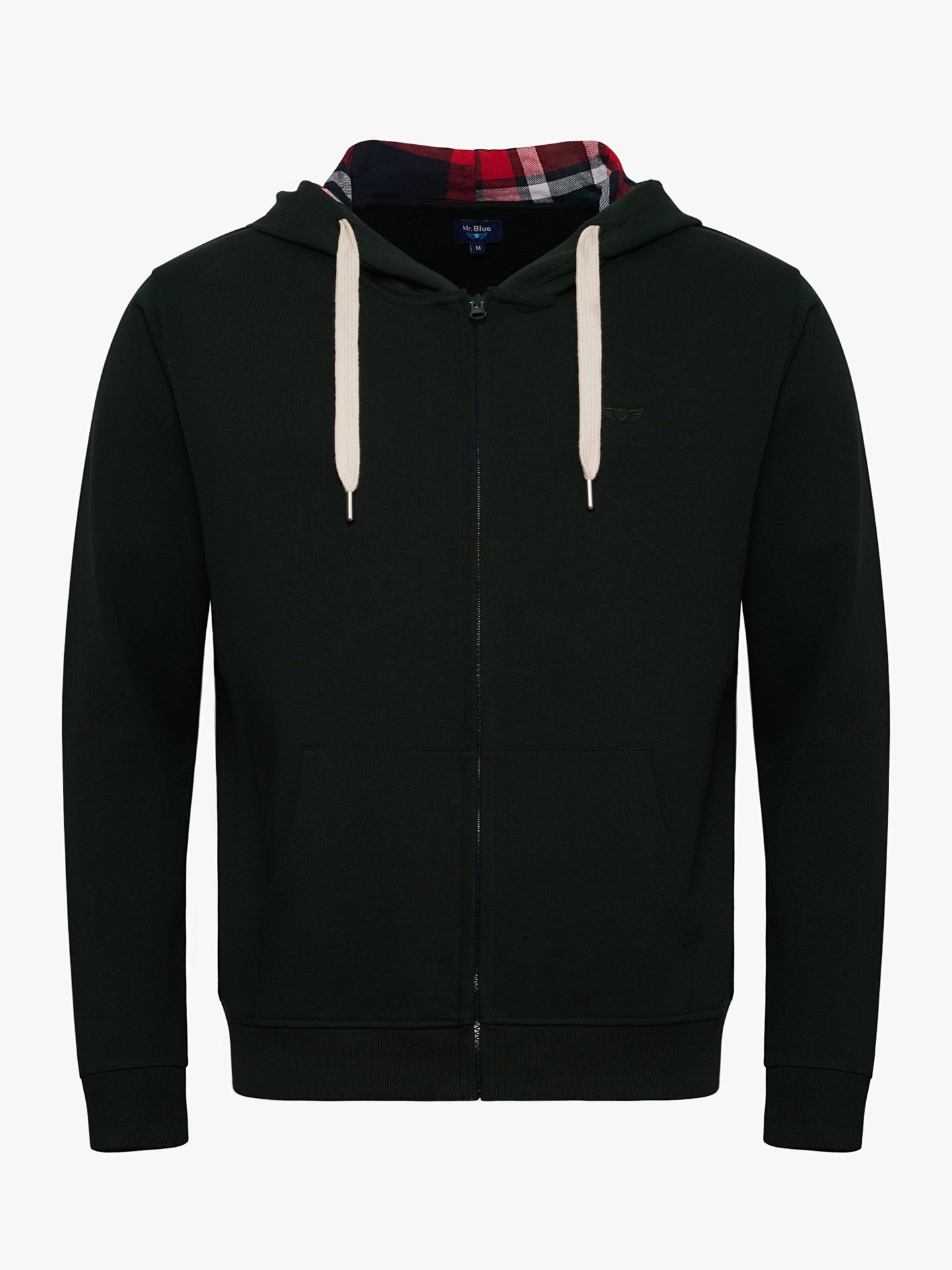 REGULAR FIT GREEN HOODIE MR. BLUE