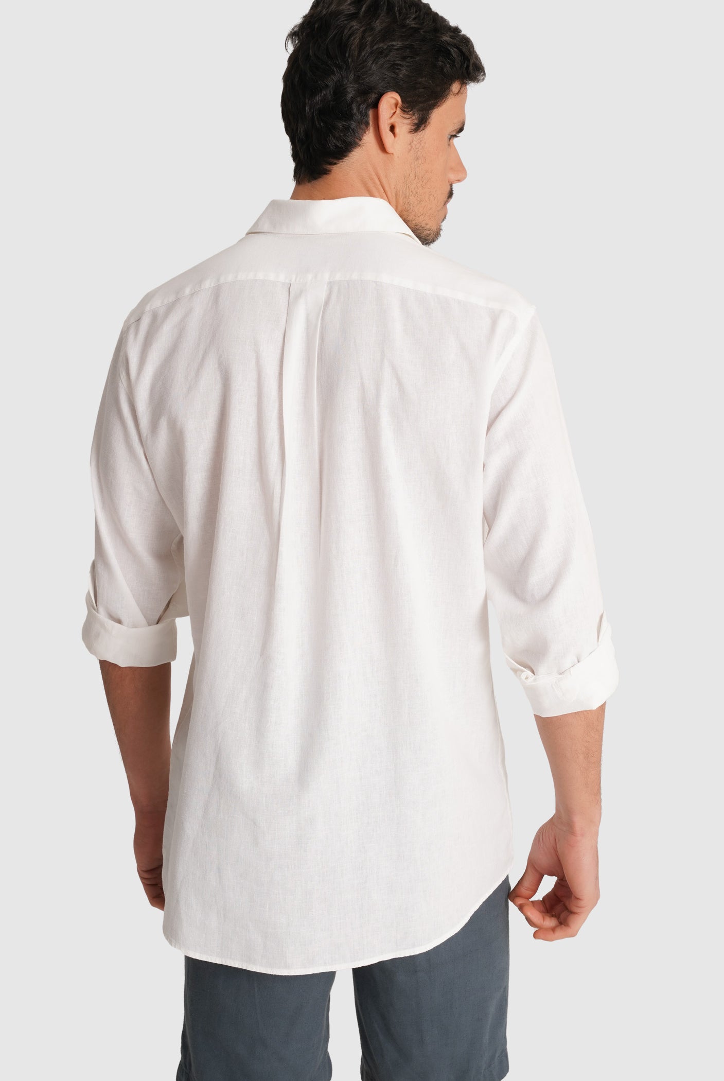 CAMISA BRANCA MANGA COMPRIDA REGULAR FIT MR. BLUE