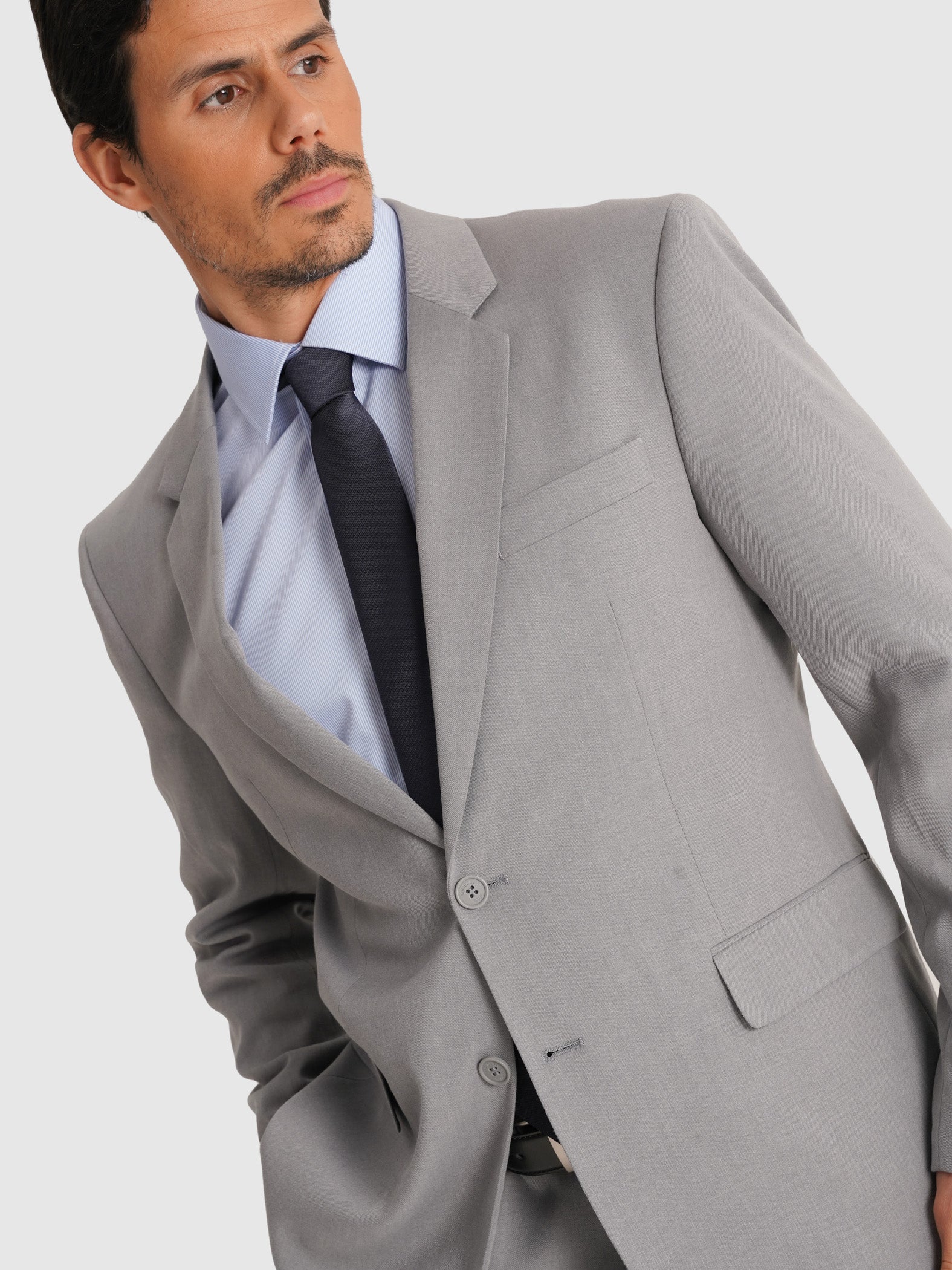 GRAY SUIT LONG SLEEVE REGULAR FIT MR. BLUE