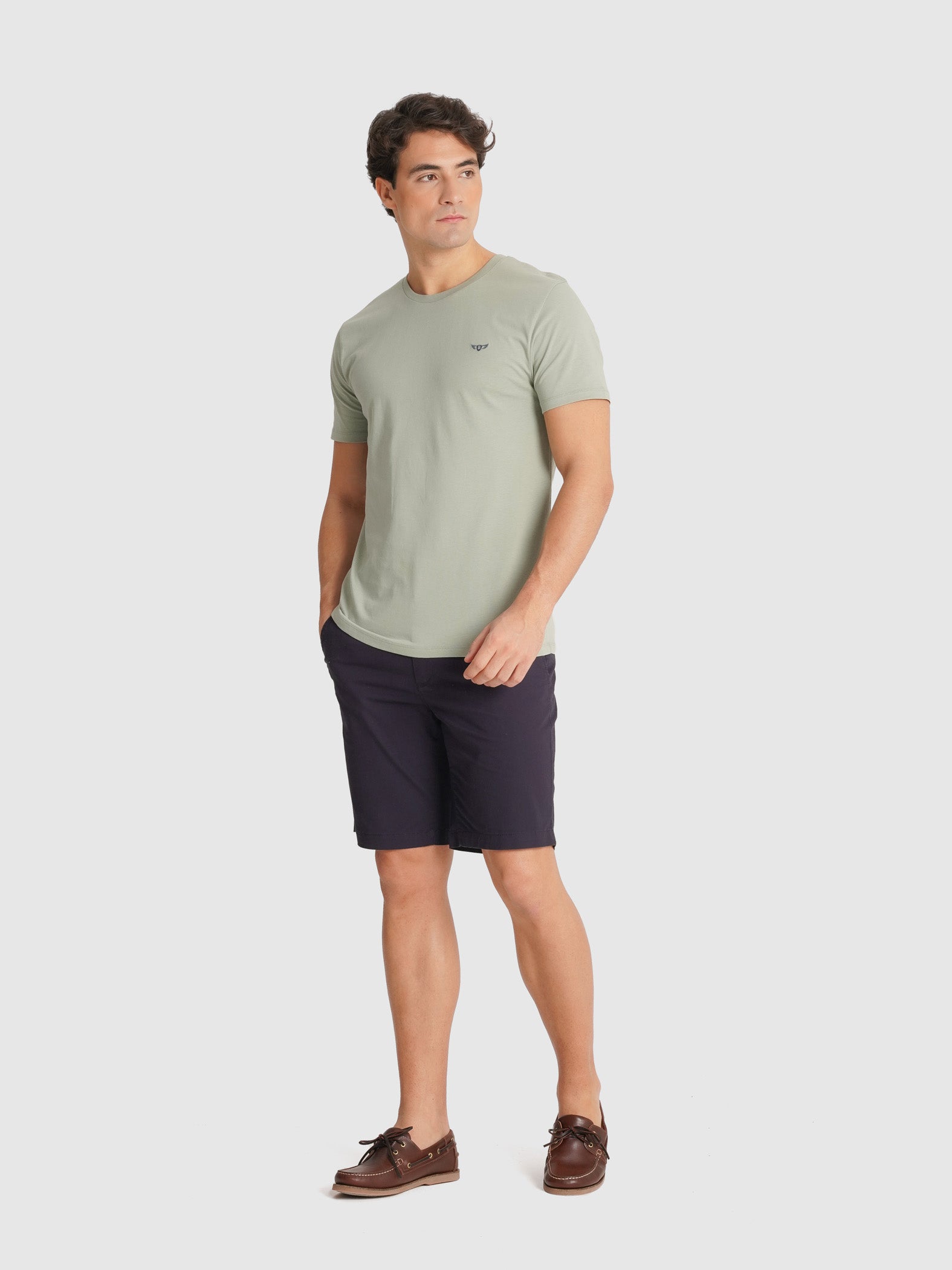 CAMISETA VERDE MANGA CORTA REGULAR FIT MR. AZUL