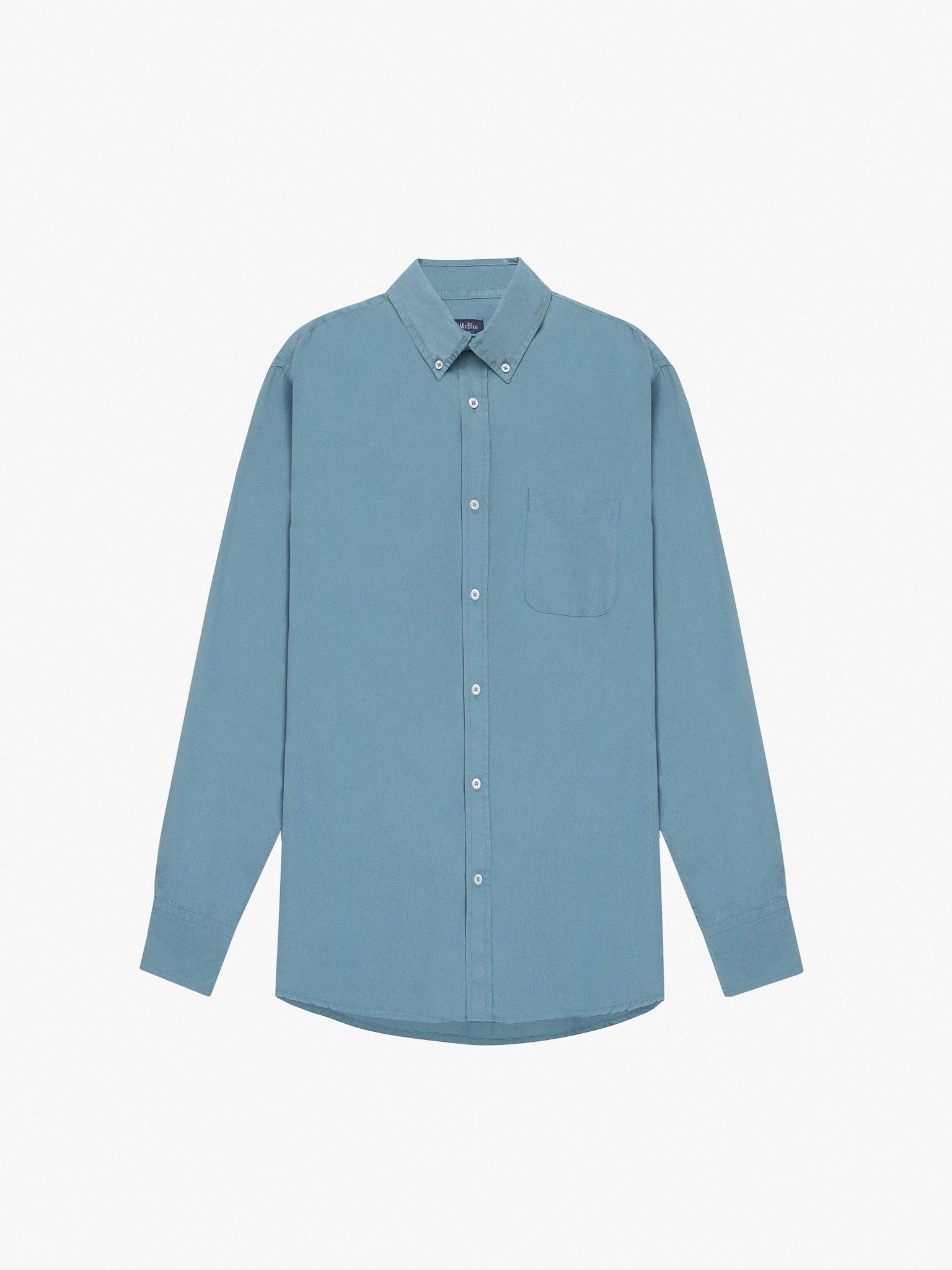 CAMISA AZUL MANGA COMPRIDA REGULAR FIT MR. BLUE