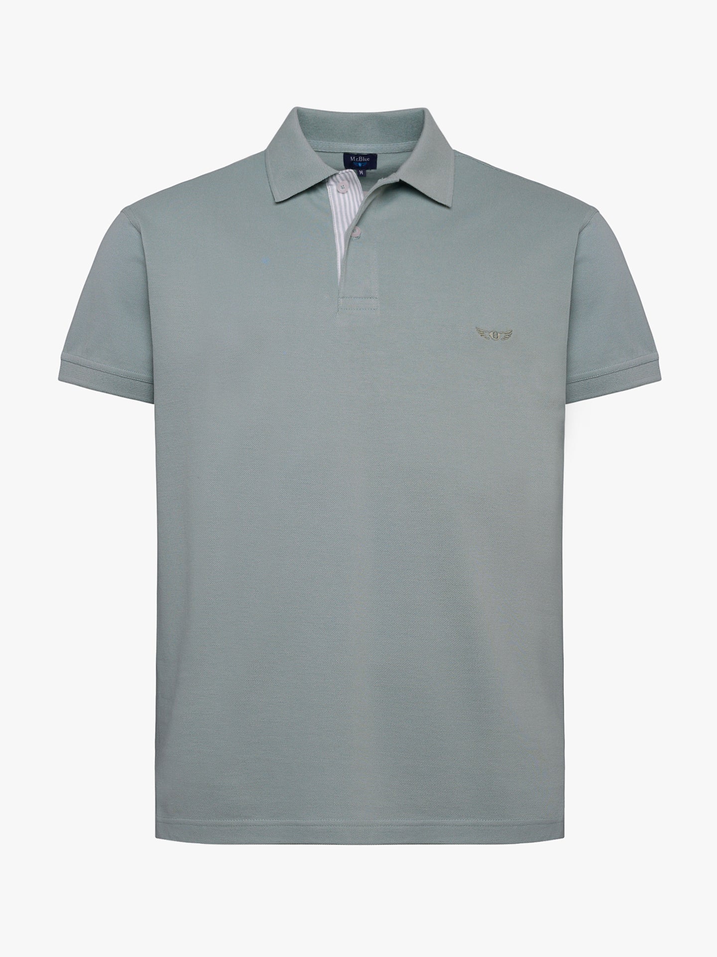 POLO VERDE MANGA CORTA REGULAR FIT MR. AZUL