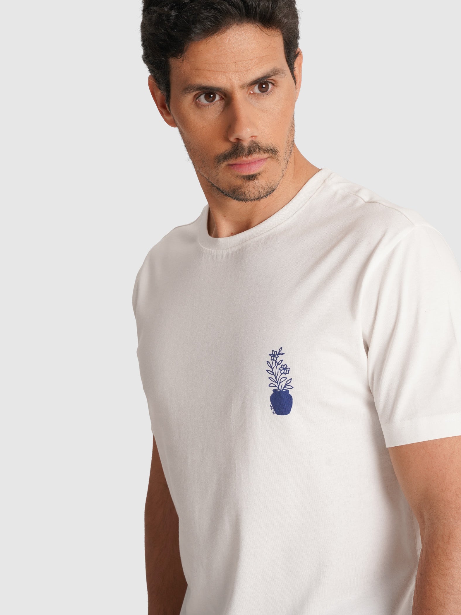 CAMISETA RAW MANGA CORTA REGULAR FIT MR. AZUL