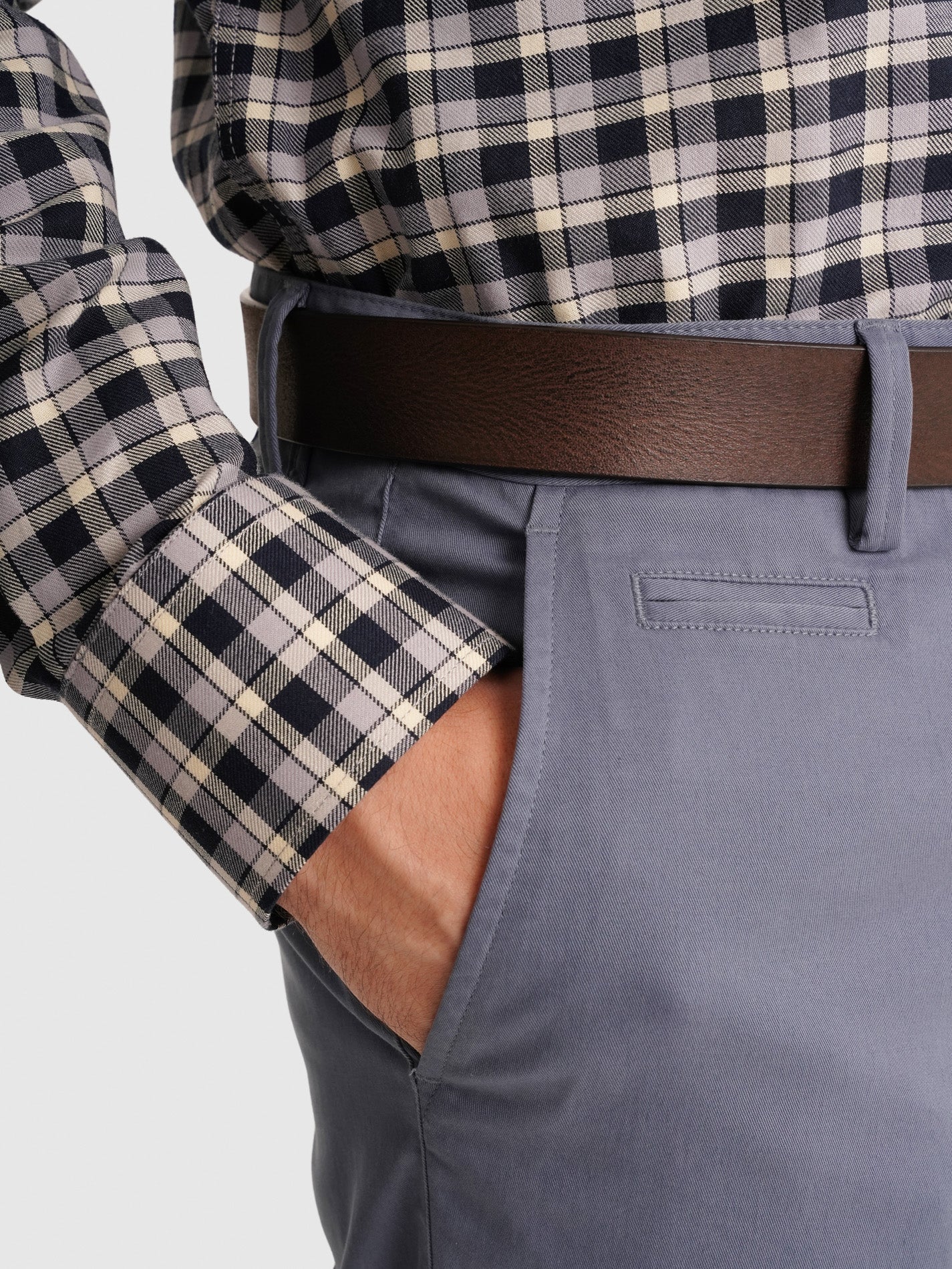 BLUE SLIM FIT TROUSERS MR. BLUE