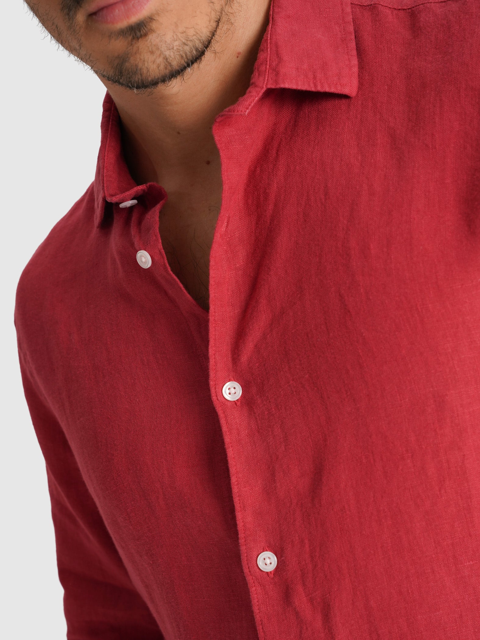 CAMISA SASTRER MANGA LARGA BURDEOS MARK BELLUCCI