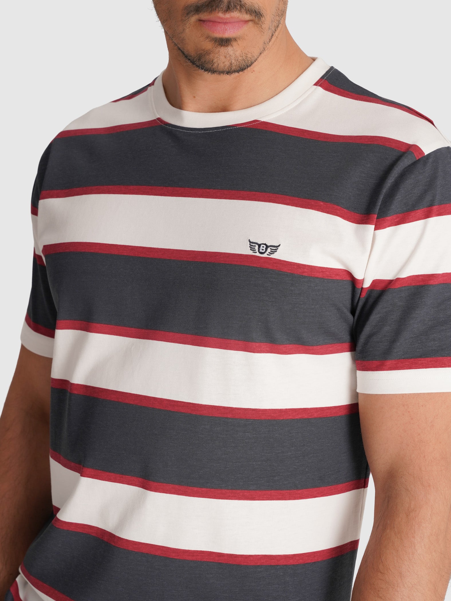 CAMISETA AZUL MANGA CORTA REGULAR FIT MR. AZUL