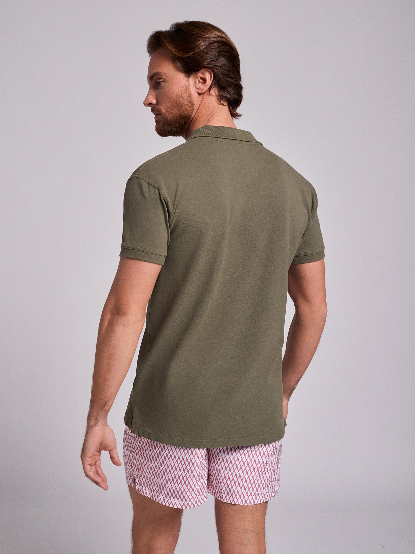 GREEN COTTON POLO SHORT SLEEVE REGULAR FIT MR. BLUE