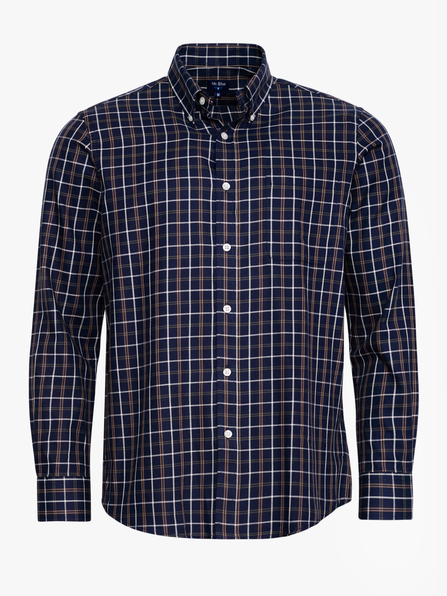 BLUE REGULAR FIT MR SHIRT. BLUE