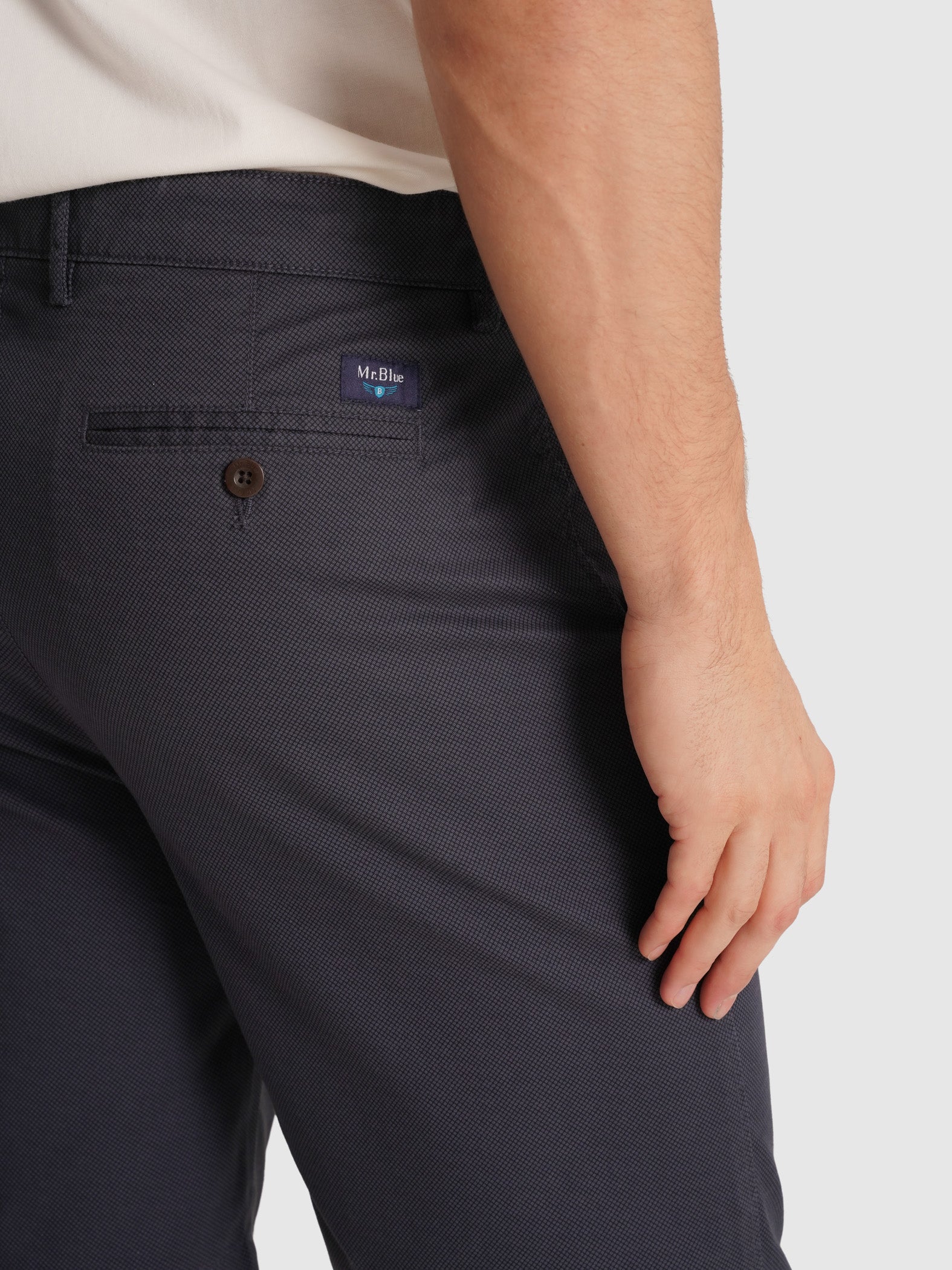 REGULAR FIT BLUE BERMUDA MR. BLUE