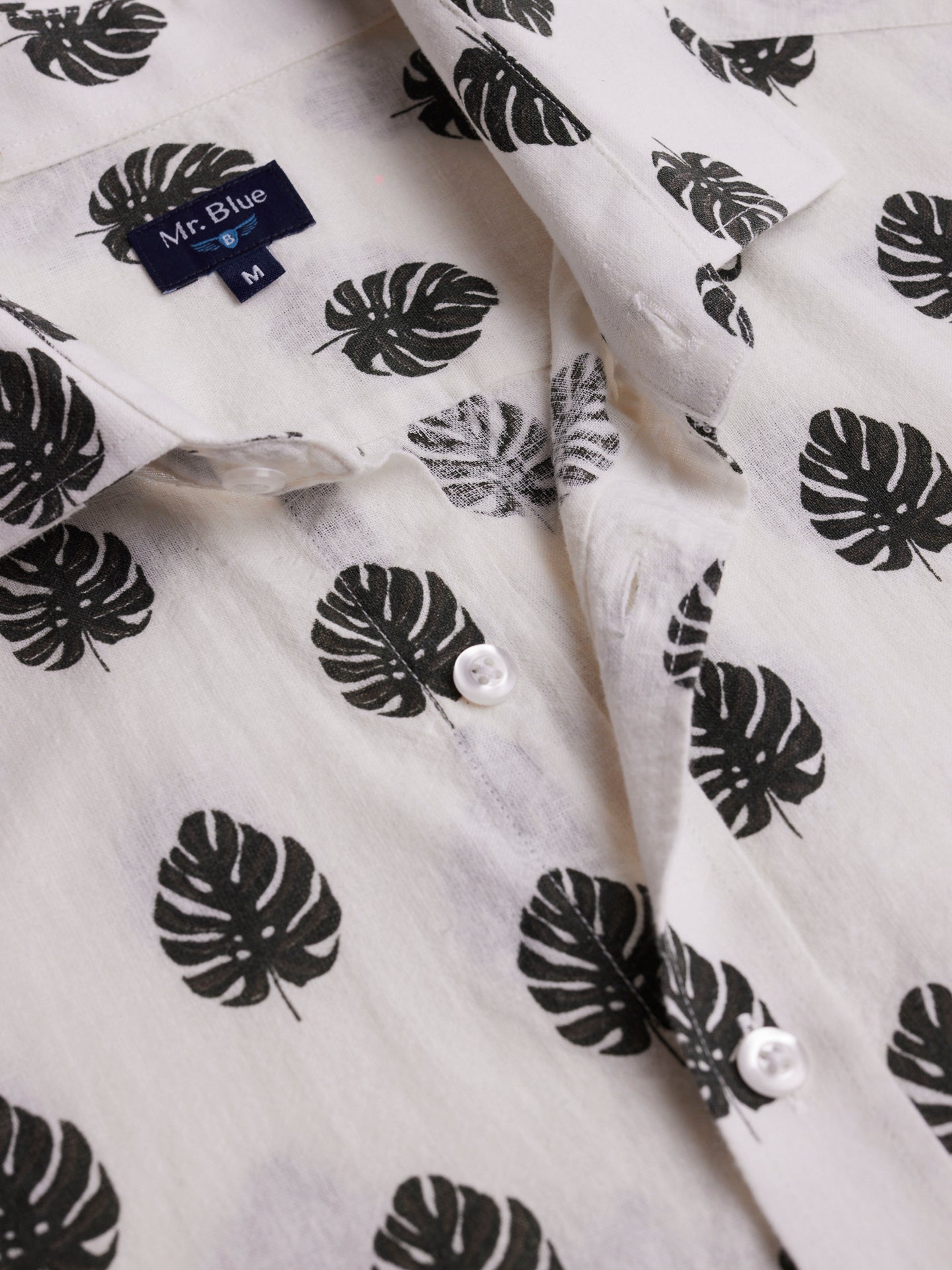 Camisa Regular Fit Lino Gris Mr. Blue