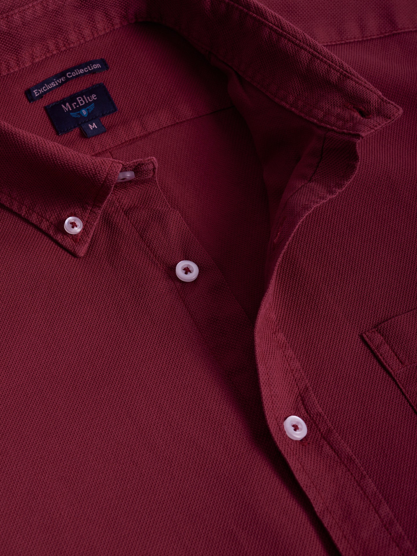 RED REGULAR FIT MR SHIRT. BLUE