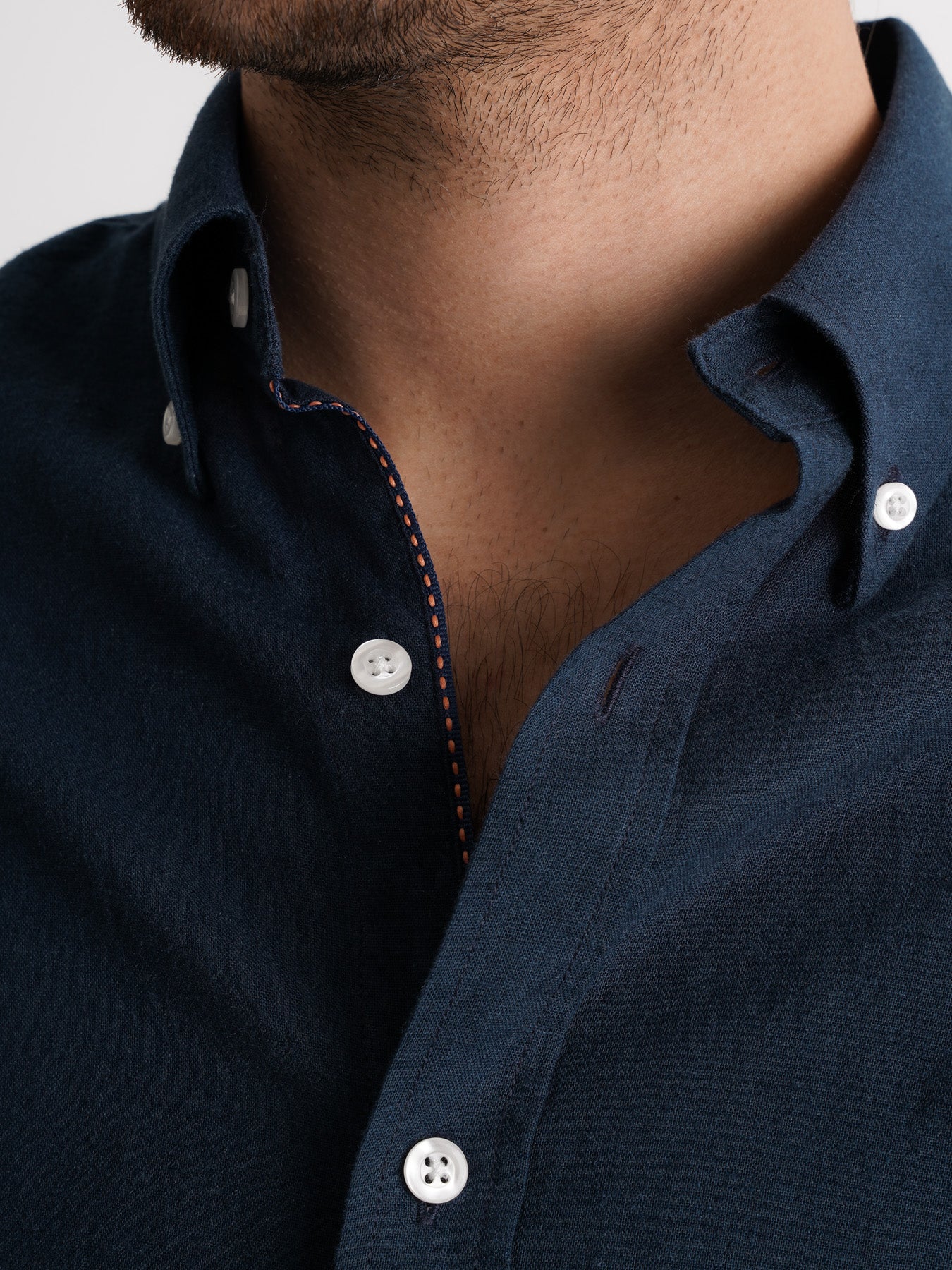 Regular Fit Blue Linen Shirt Mr. Blue