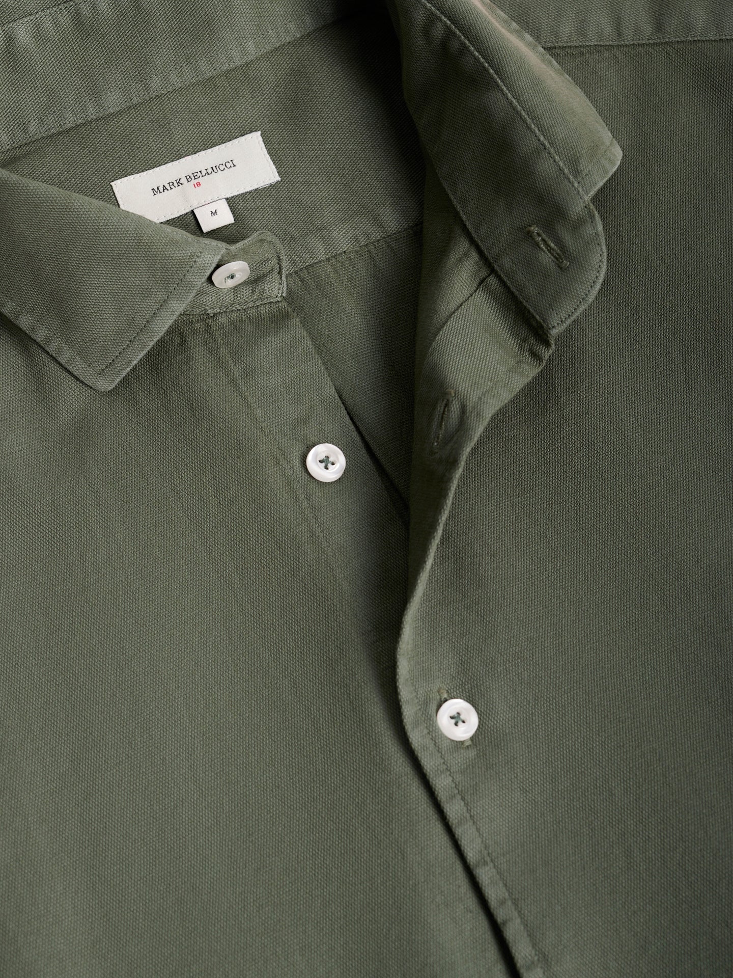 CAMISA VERDE MANGA COMPRIDA REGULAR FIT MARK BELLUCCI