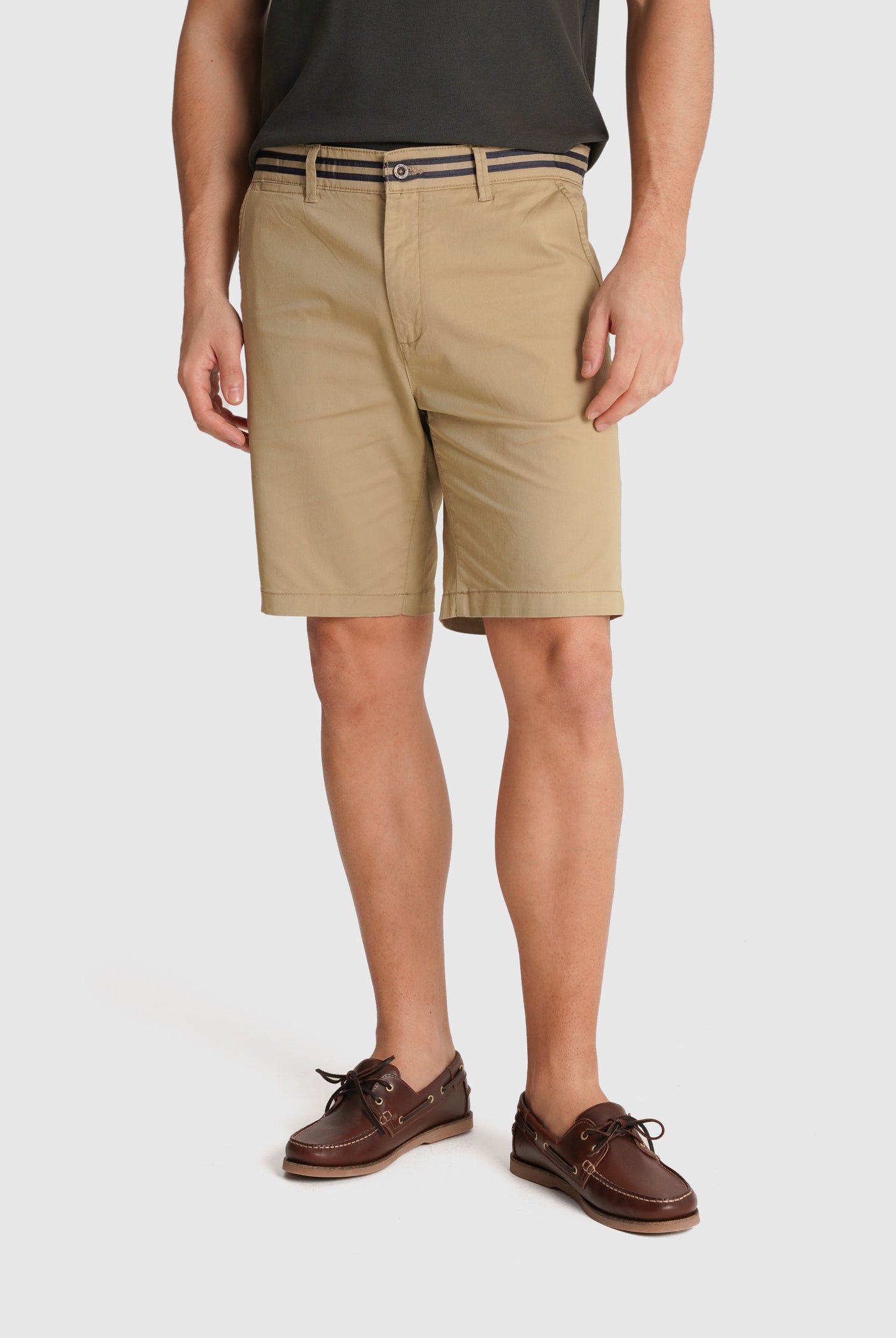 BERMUDA TWILL CAMELS REGULAR FIT MR. BLUE