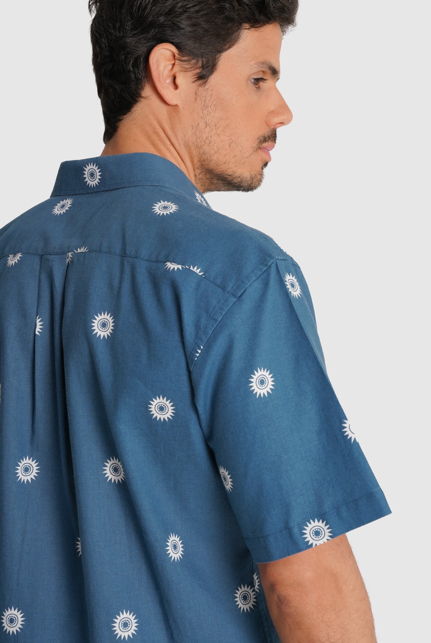 CAMISA AZUL MANGA CURTA REGULAR FIT MR. BLUE