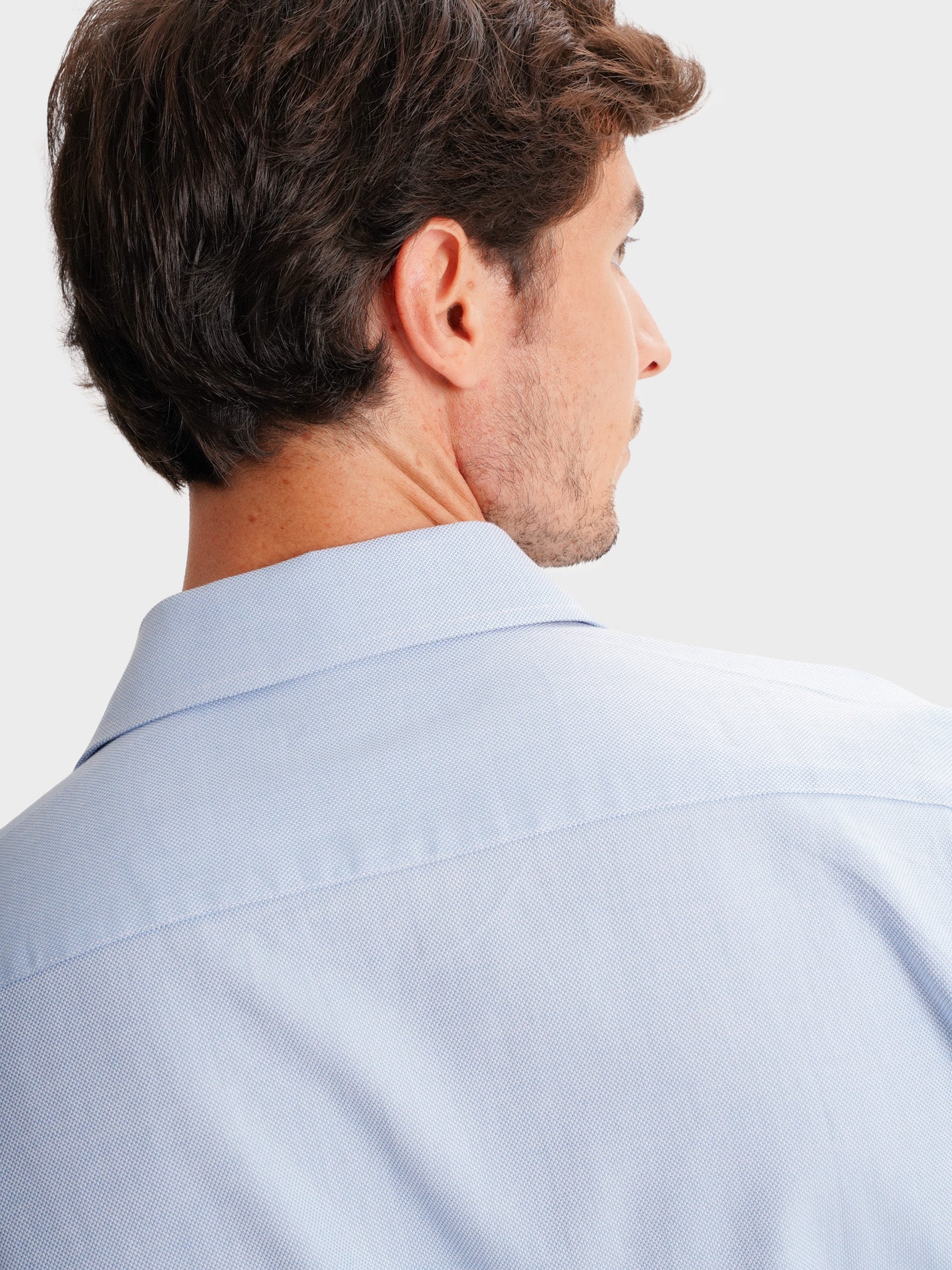 BLUE SLIM FIT MR SHIRT. BLUE