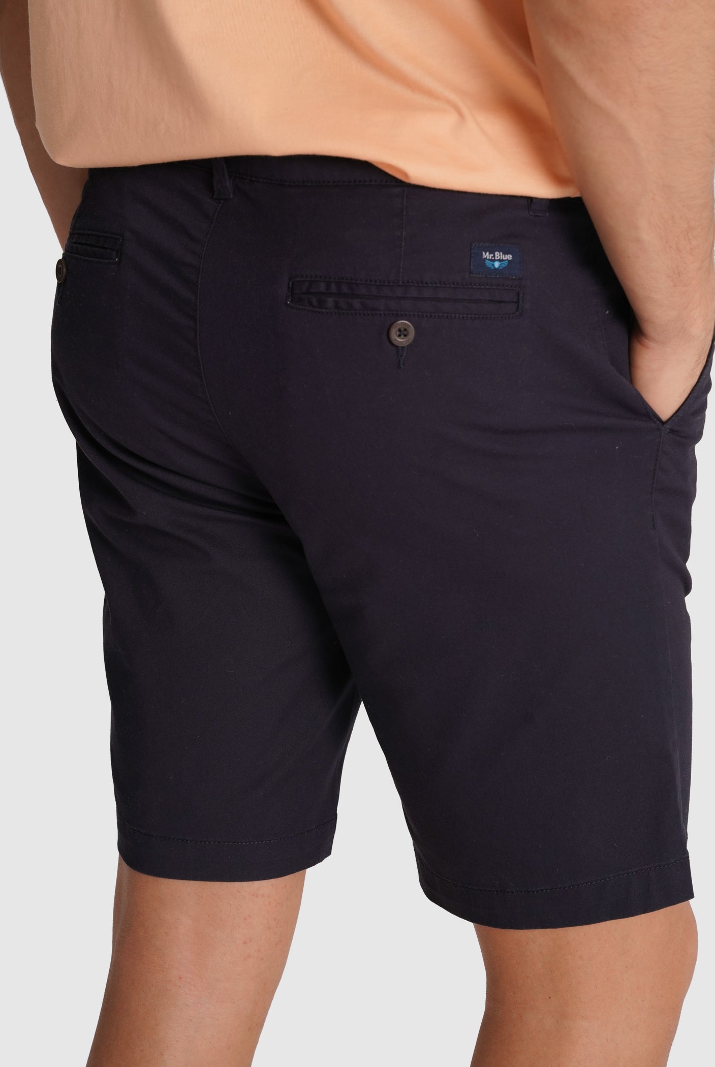 BERMUDA TWILL AZUIS REGULAR FIT MR. BLUE