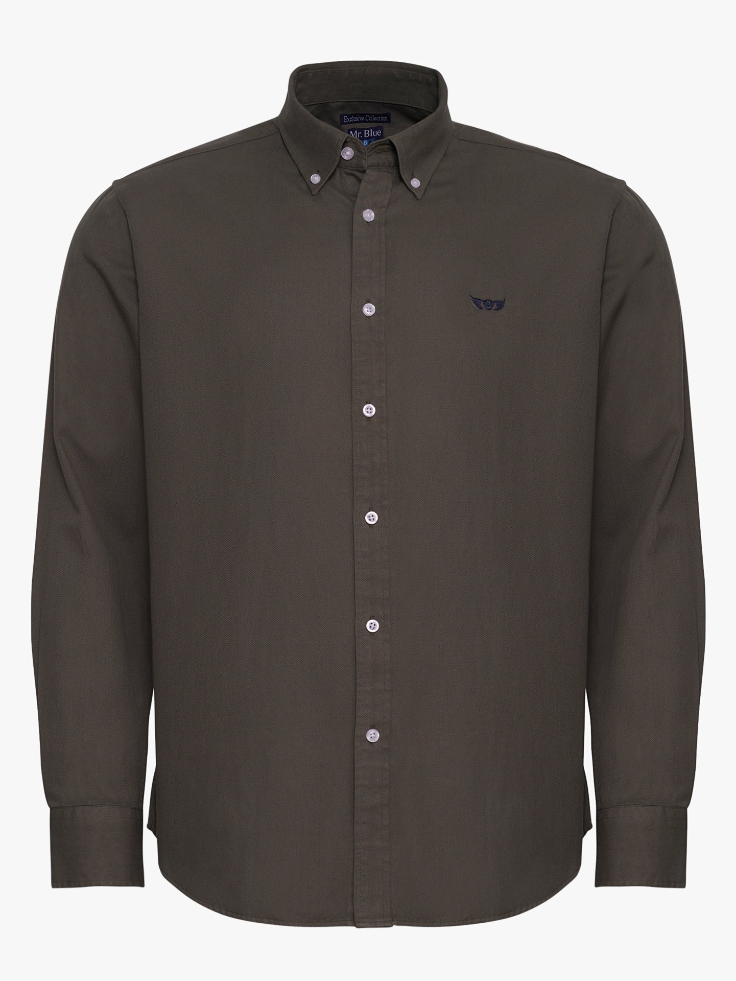 GREEN REGULAR FIT MR SHIRT. BLUE