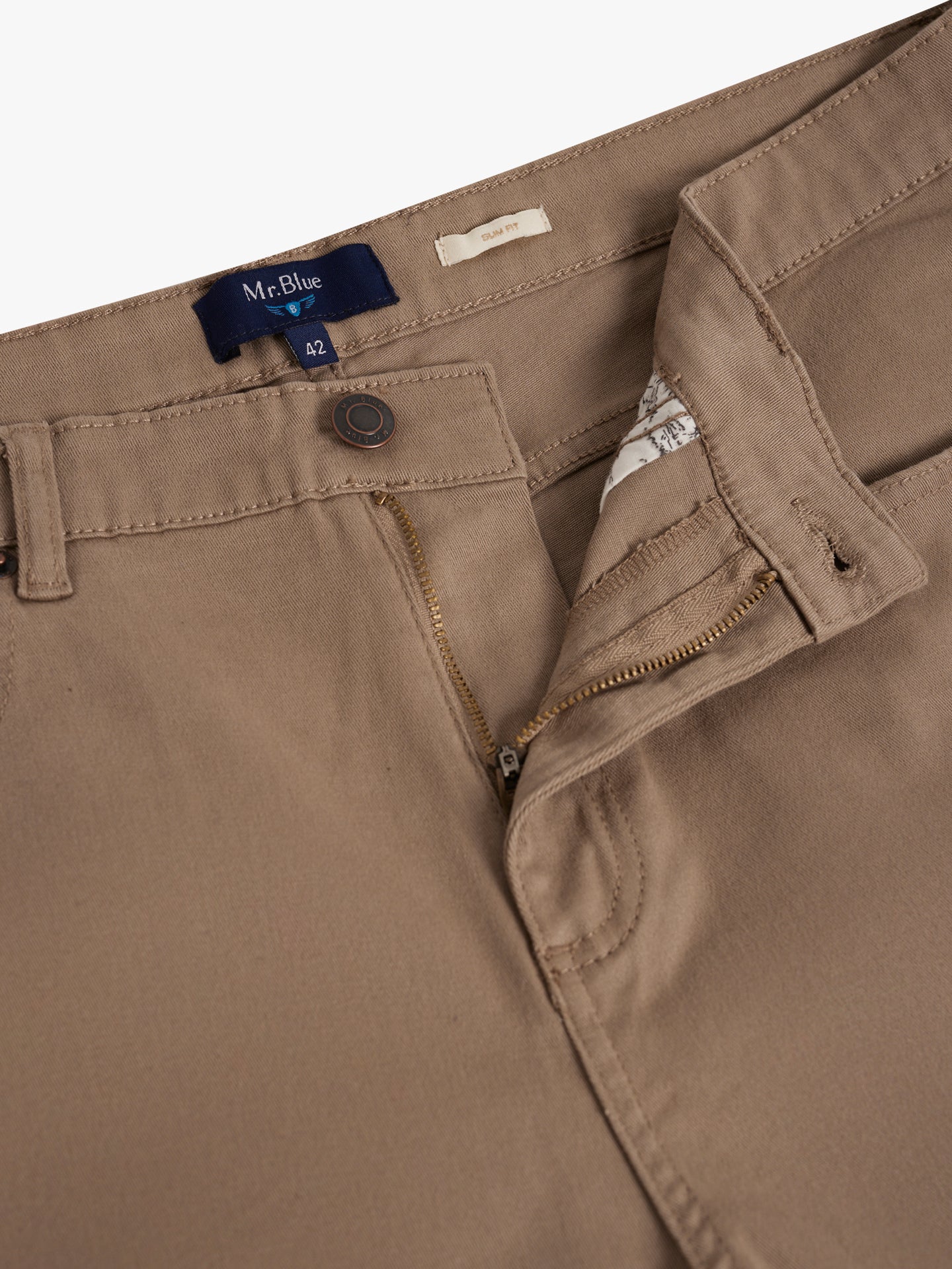 BEIGE SLIM FIT MR. BLUE