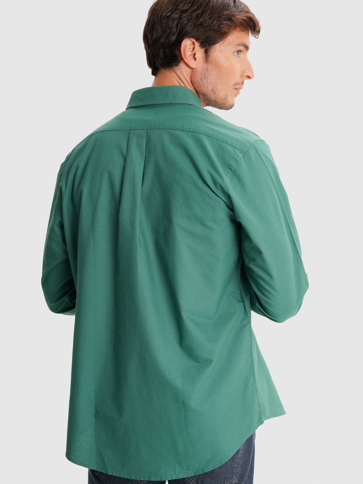 GREEN REGULAR FIT MR SHIRT. BLUE