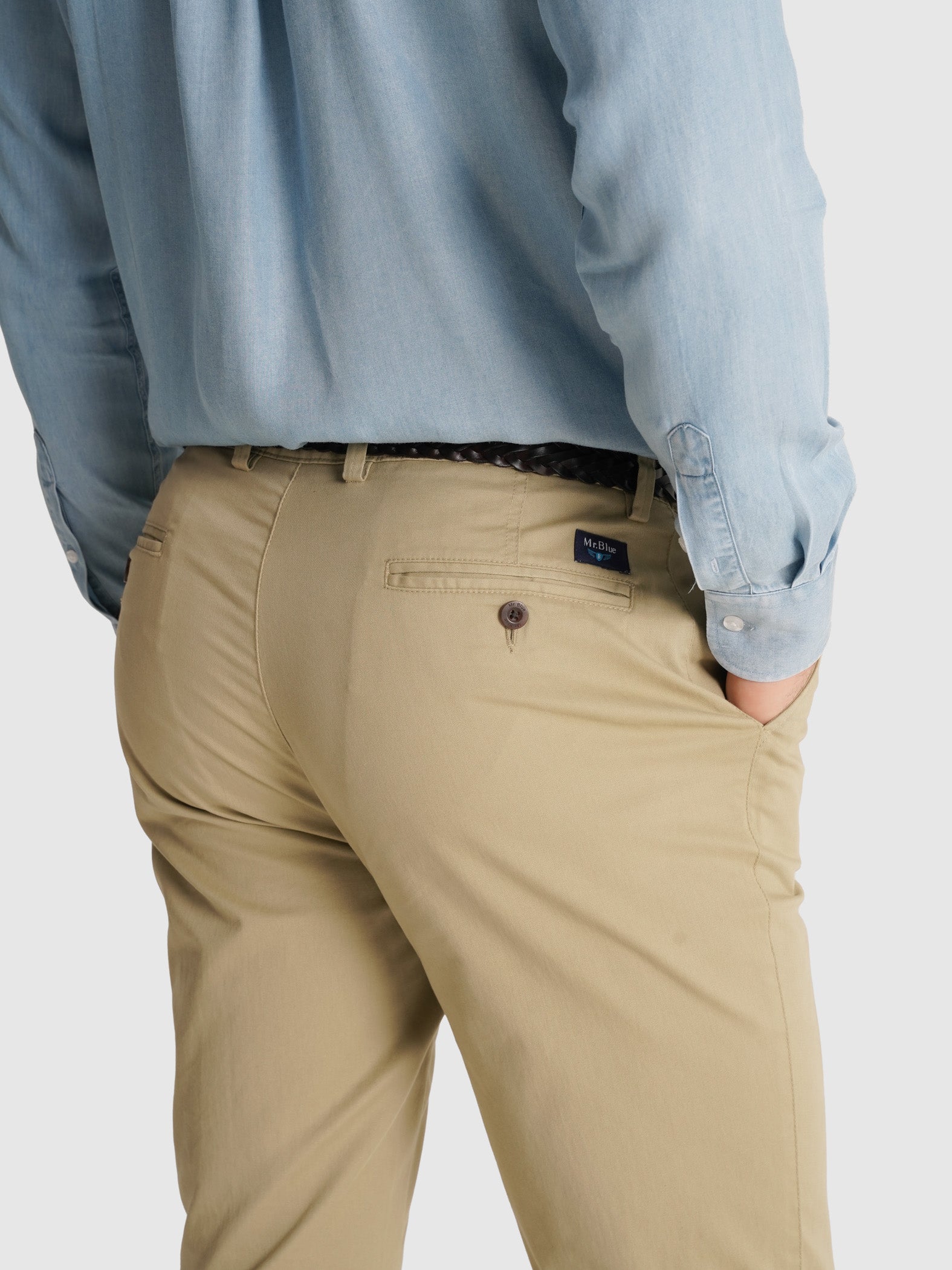 TWILL CAMELS SLIM FIT MR. BLUE