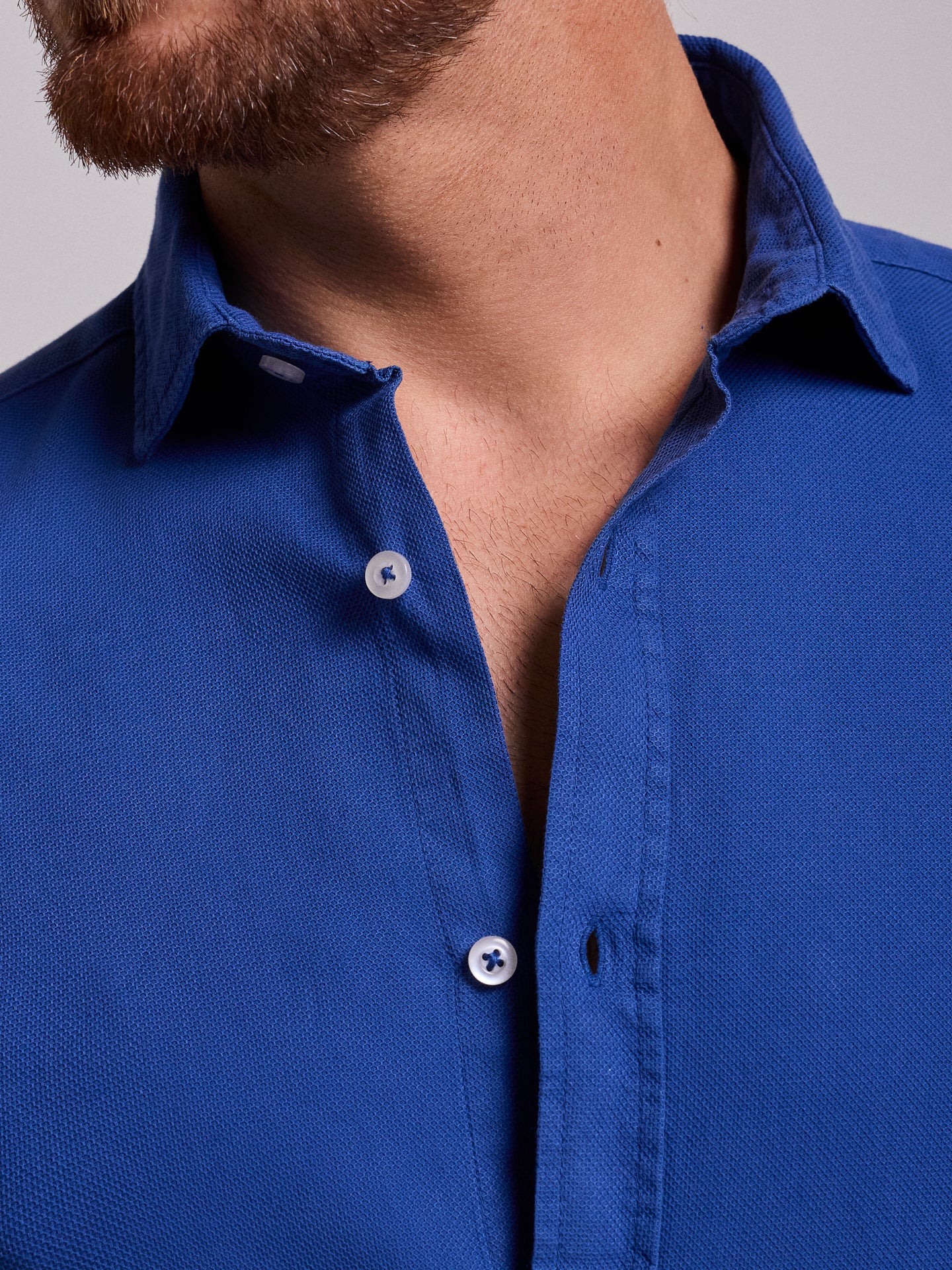 BLUE COTTON SHIRT LONG SLEEVE REGULAR FIT MR. BLUE