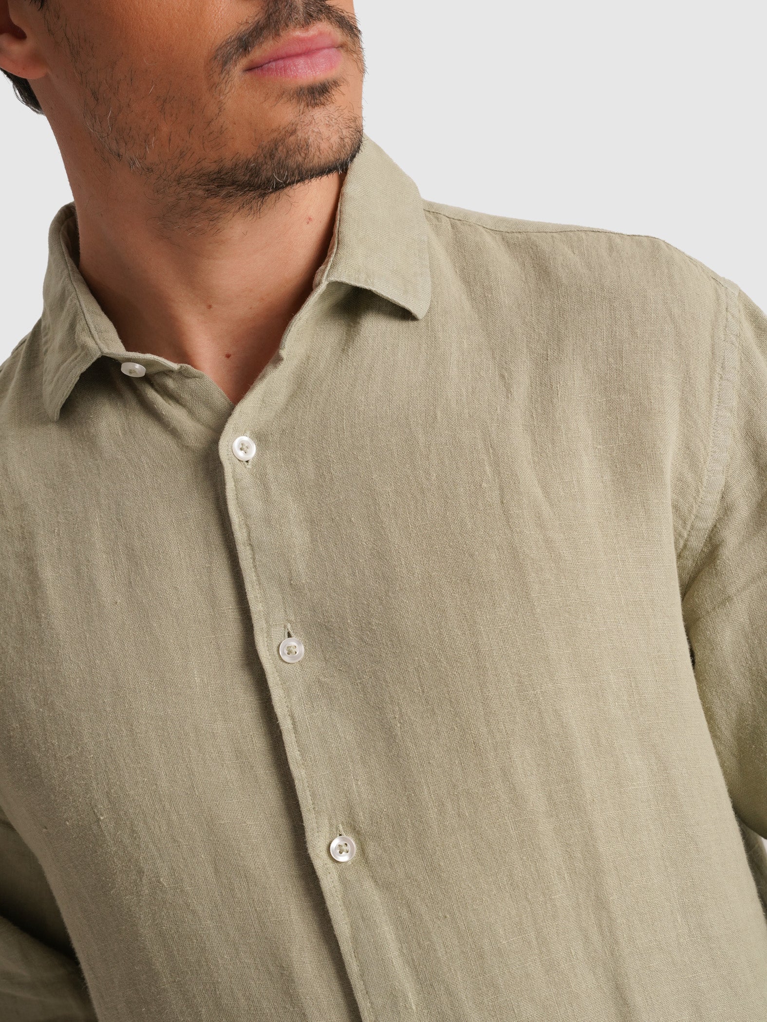 CAMISA SASTRERÍA MANGA LARGA VERDE MARK BELLUCCI