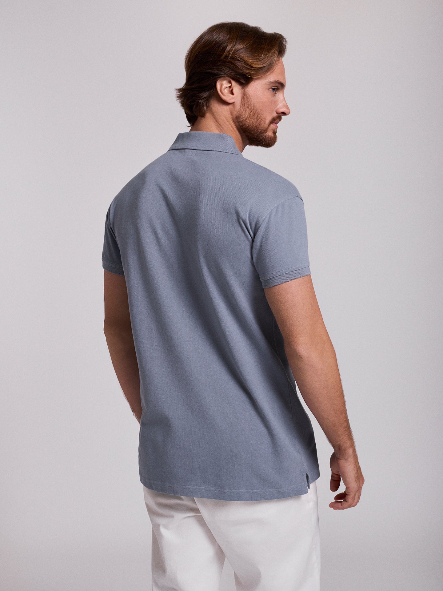 POLO AZUL MANGA CORTA REGULAR FIT MR. AZUL
