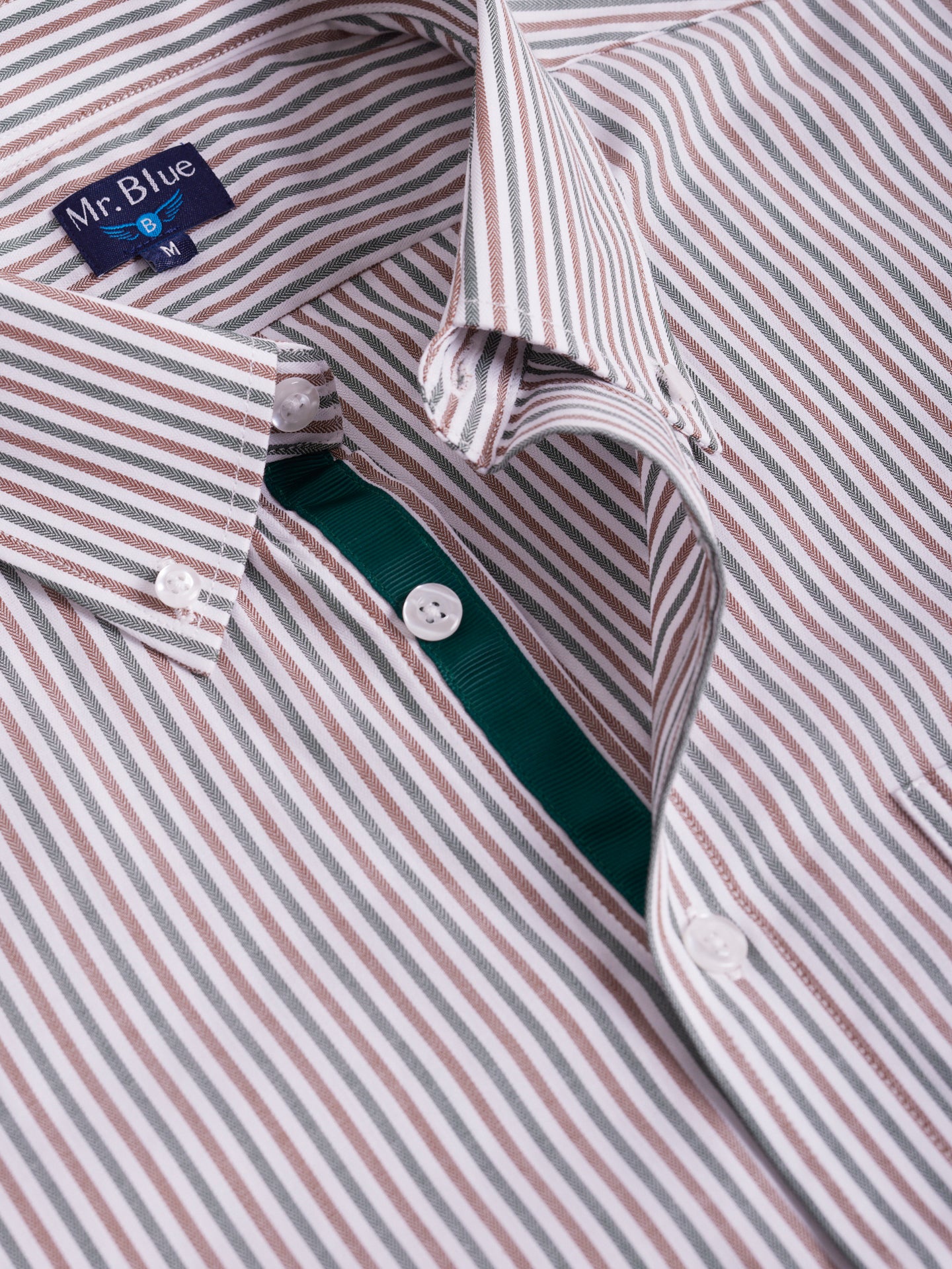 CAMISA MR VERDE REGULAR FIT. AZUL
