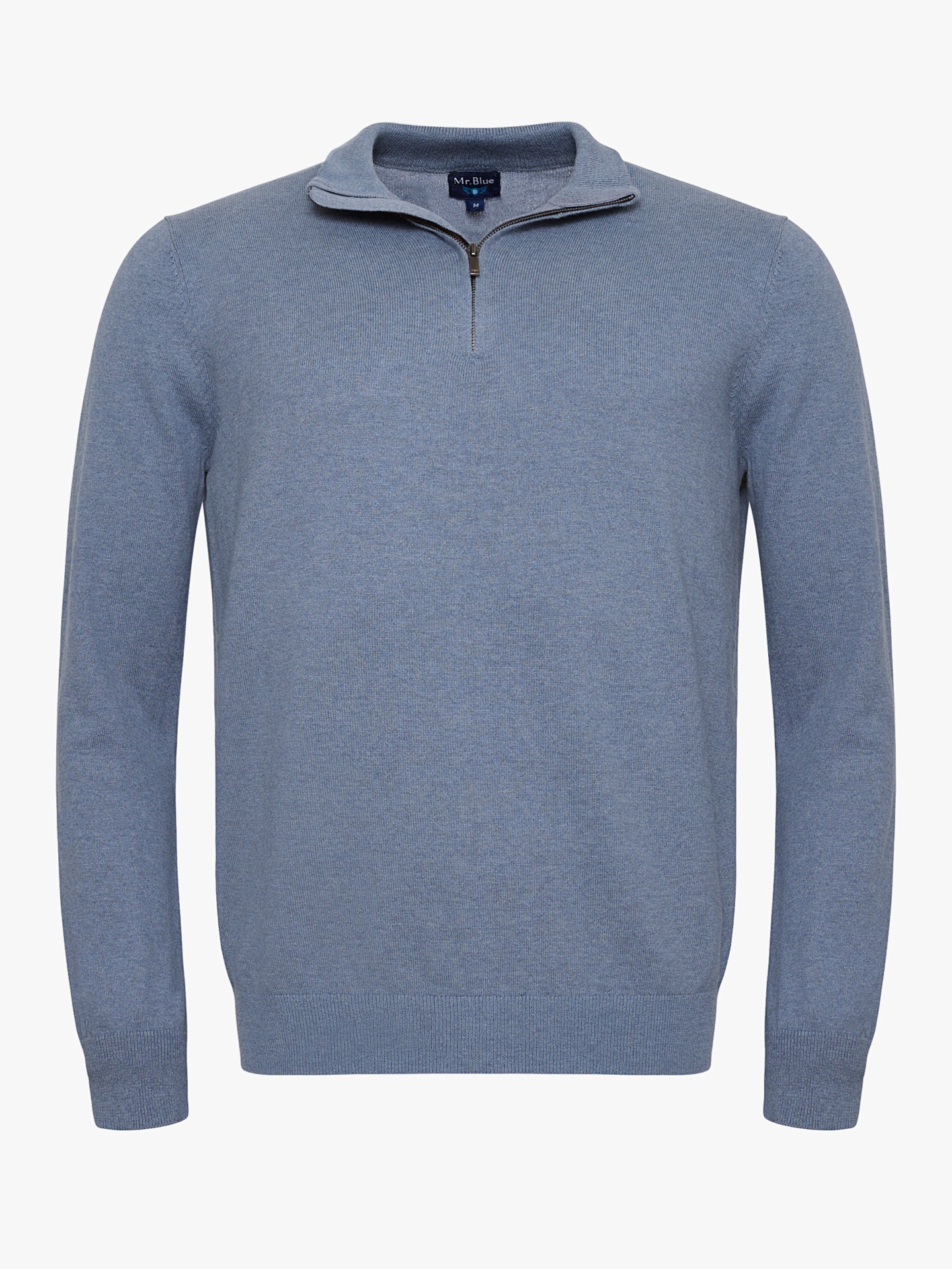 PULLOVER FINO AZUL MANGA COMPRIDA REGULAR FIT MR. BLUE