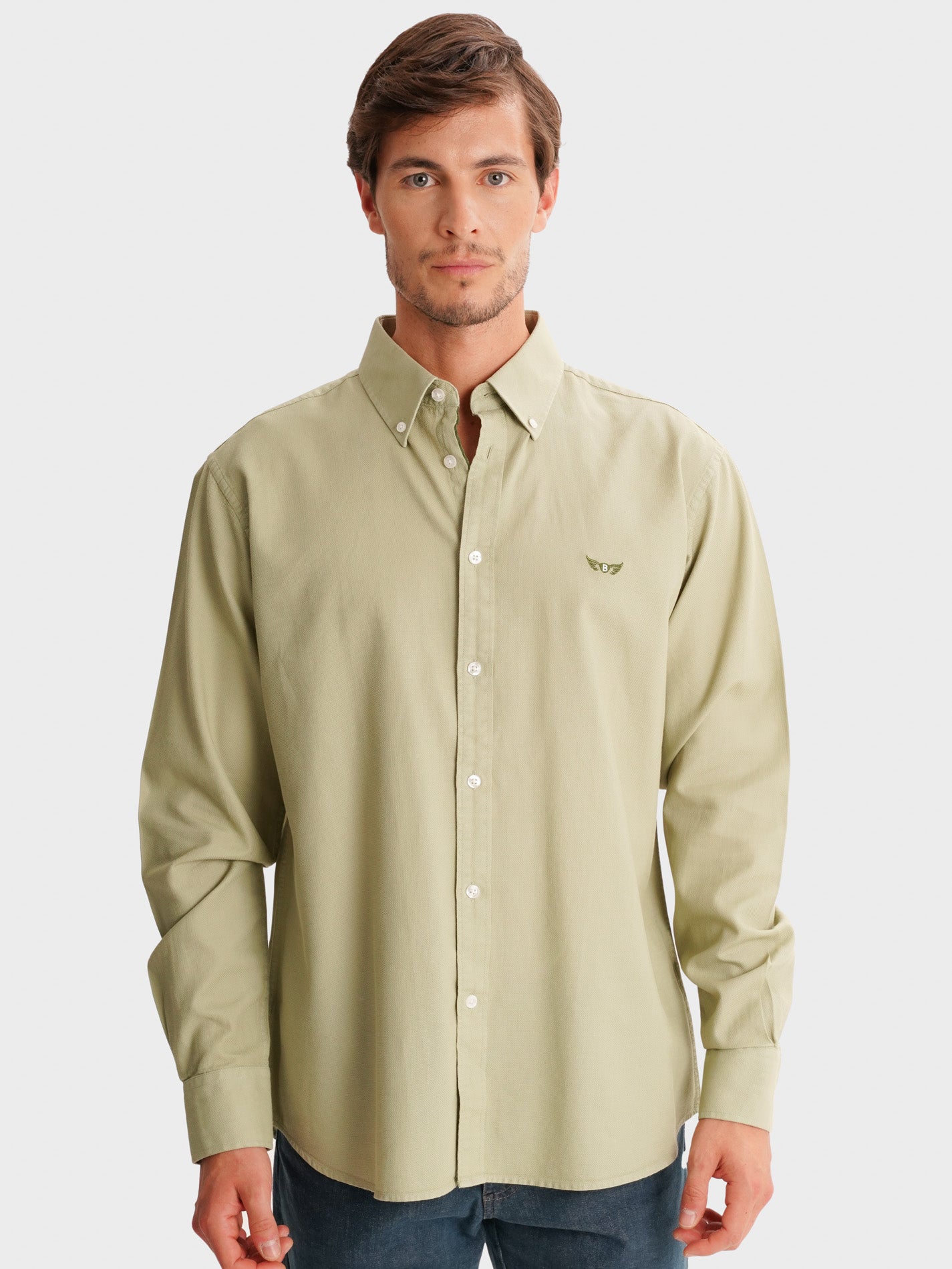 CAMISA MR VERDE REGULAR FIT. AZUL