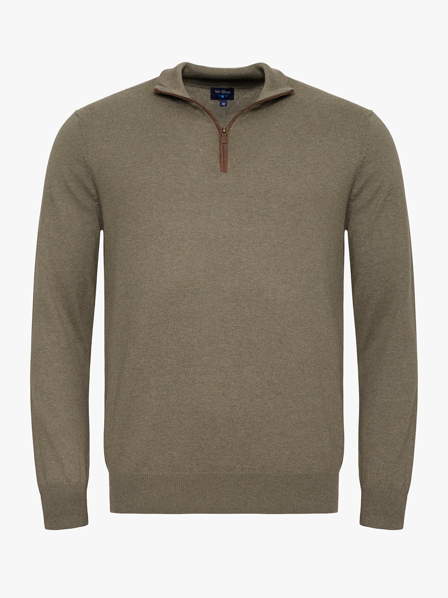 PULLOVER FINO VERDE MANGA COMPRIDA REGULAR FIT MR. BLUE