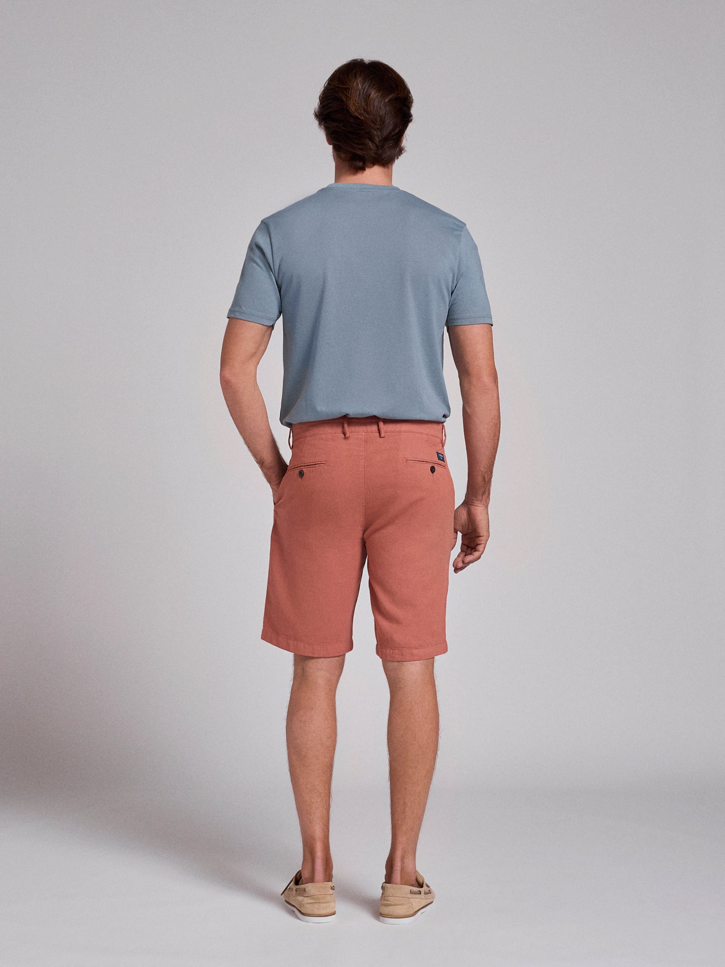 ROSAS LINEN BERMUDA REGULAR FIT MR. BLUE