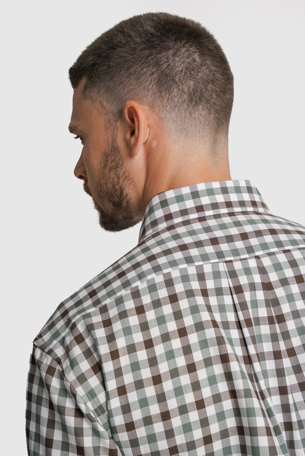 CAMISA TWILL REGULAR FIT CASTANHA AO QUADRADO MR. BLUE