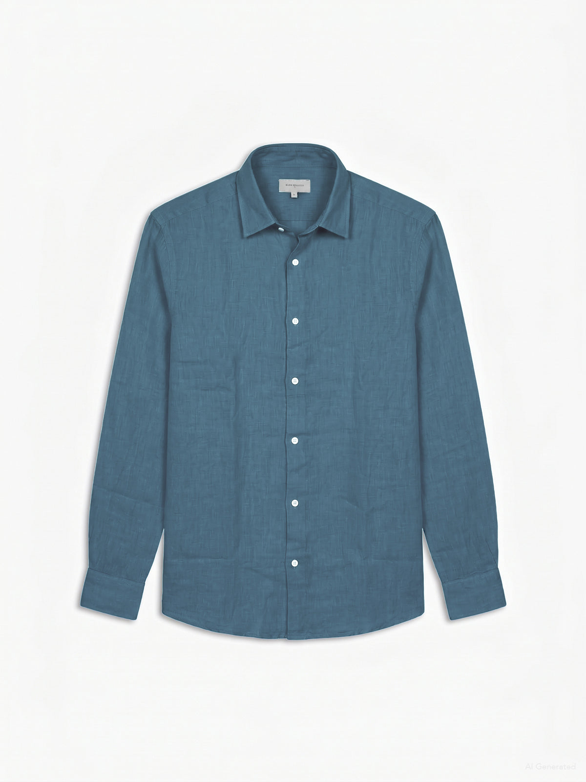 CAMISA LINHO TAILORED FIT AZUL LISA MARK BELLUCCI