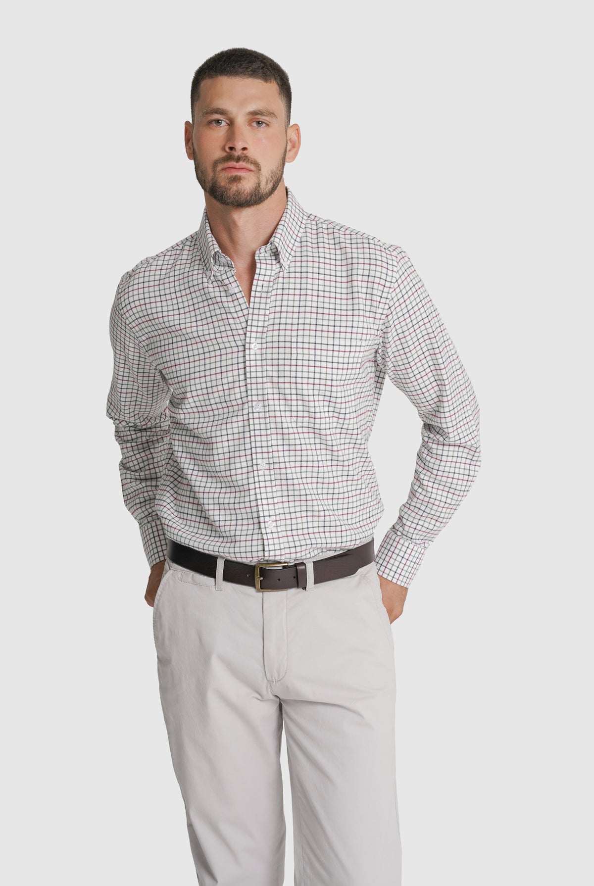 CAMISA FLANELA REGULAR FIT VERDE AO QUADRADO MR. BLUE