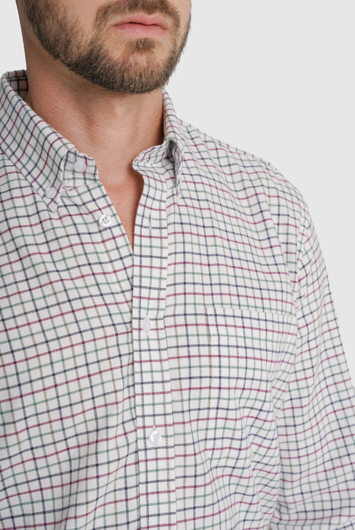 CAMISA FLANELA REGULAR FIT VERDE AO QUADRADO MR. BLUE
