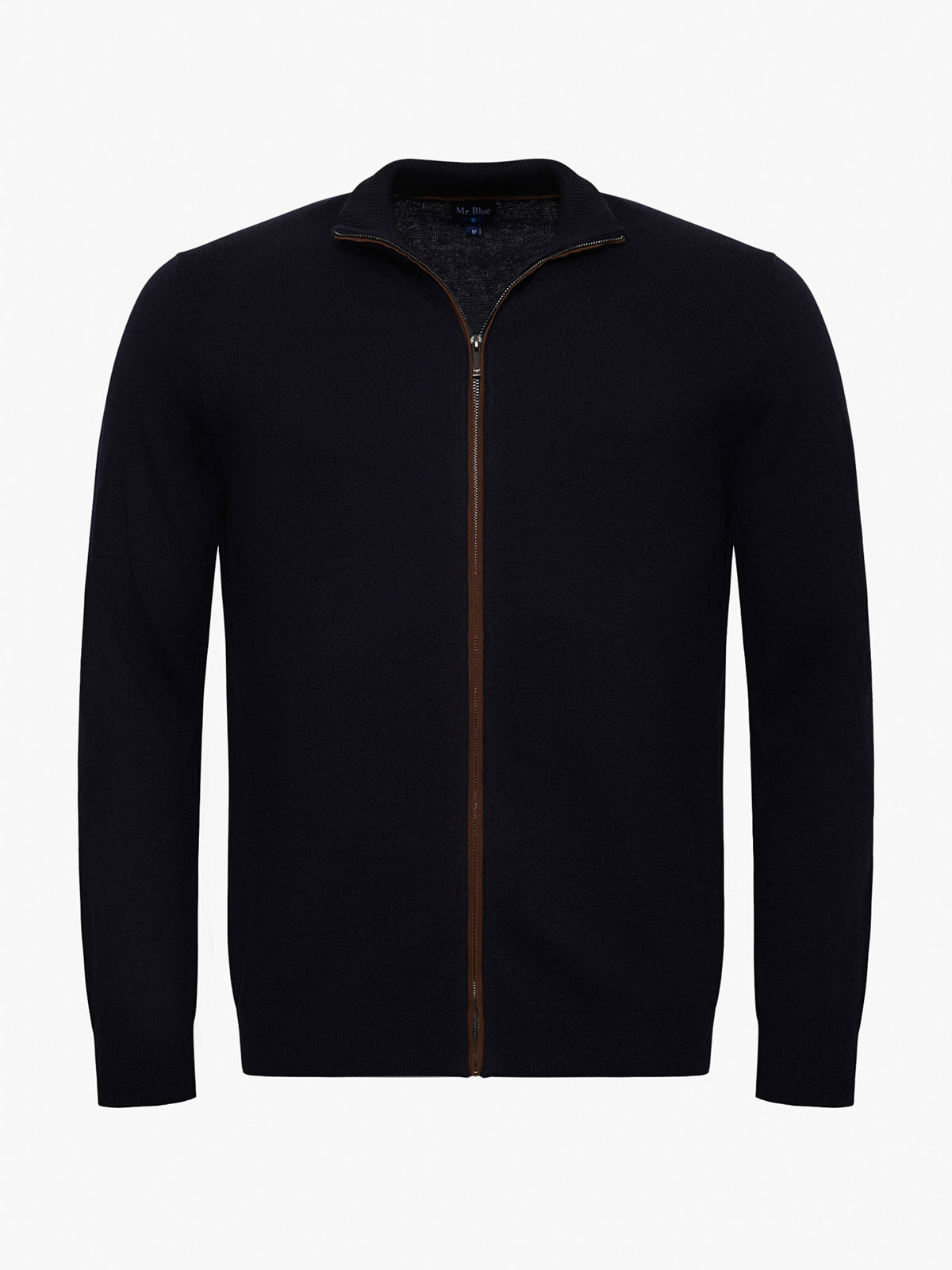 PULLOVER CAXEMIRA REGULAR FIT AZUL LISO MR. BLUE