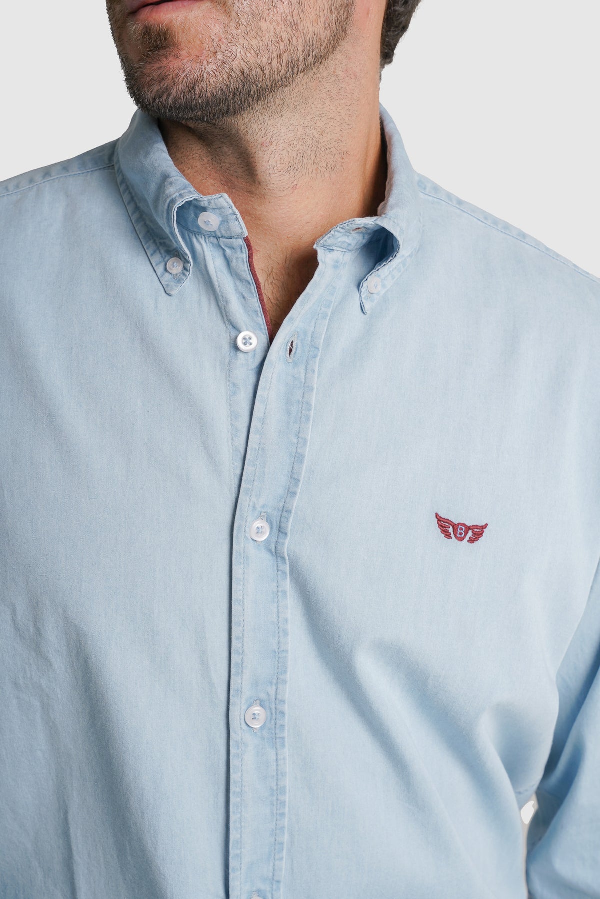 CAMISA TWILL REGULAR FIT AZUL LISA MR. BLUE