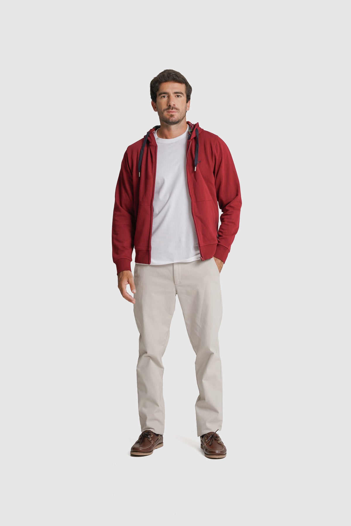 HOODIE ALGODÃO BORDEAUX LISO MR. BLUE