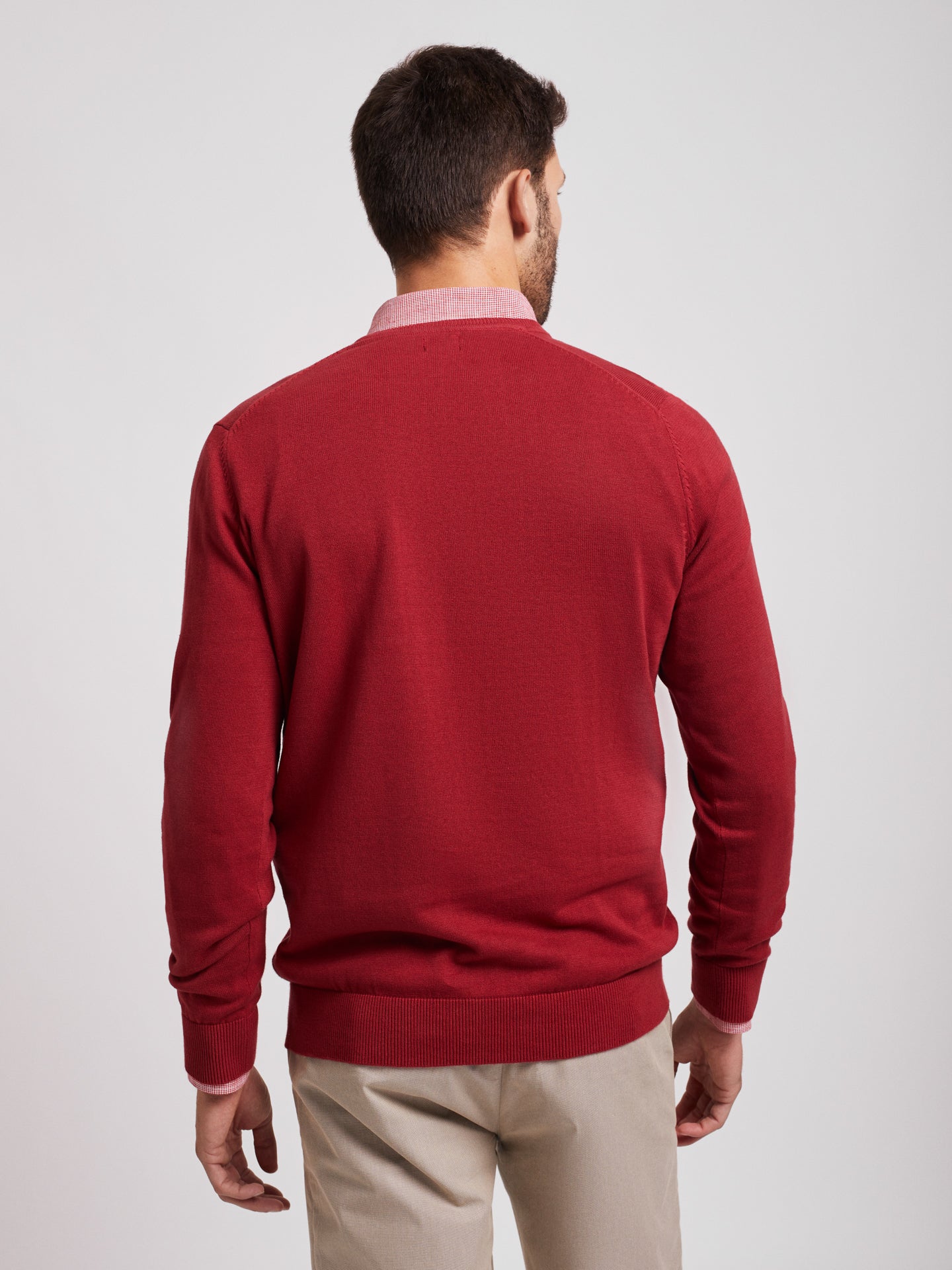 Jersey 100% Algodón con Cuello en V - Mr Blue