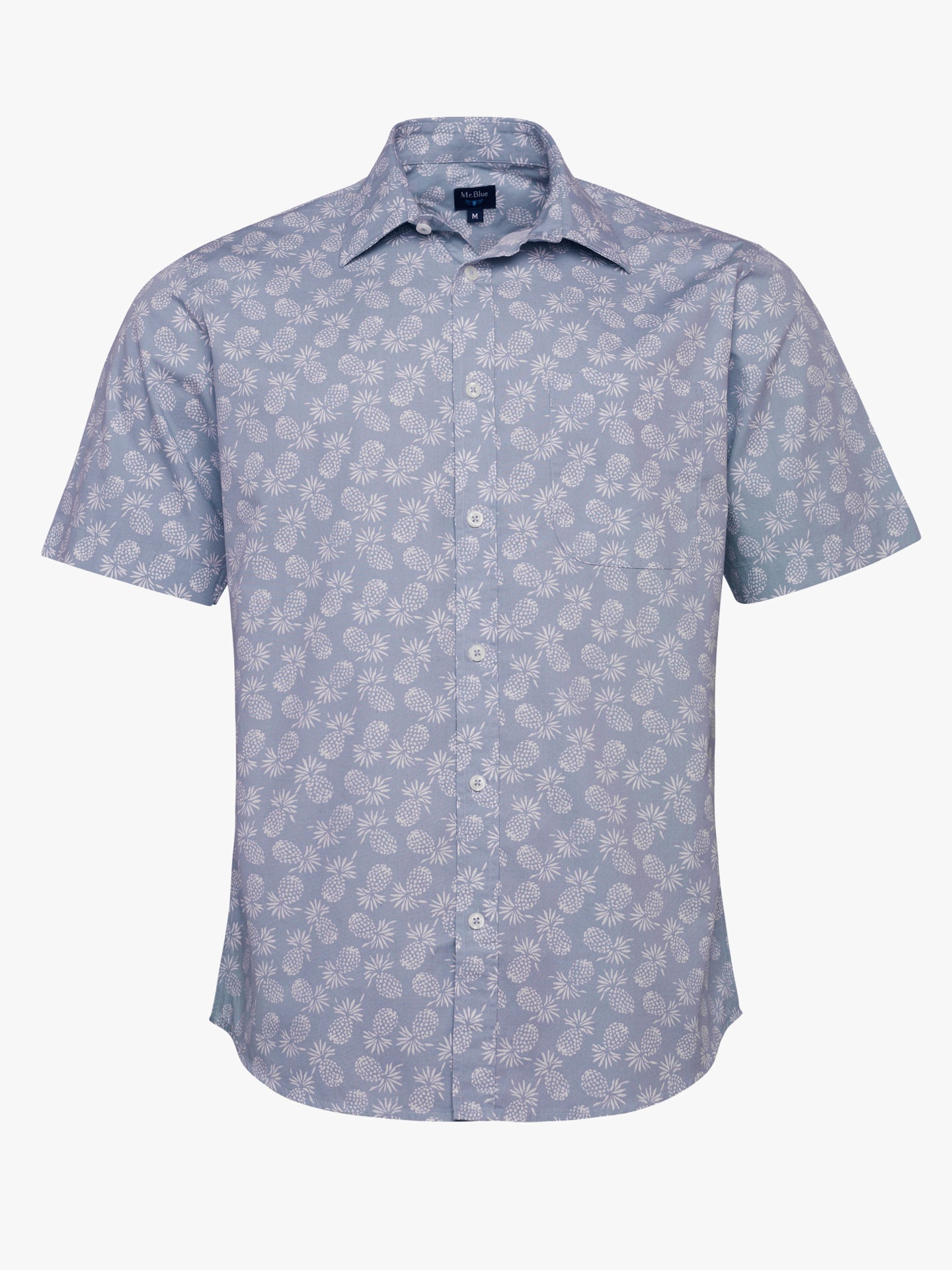 Regular Fit Blue Poplin Shirt Mr. Blue
