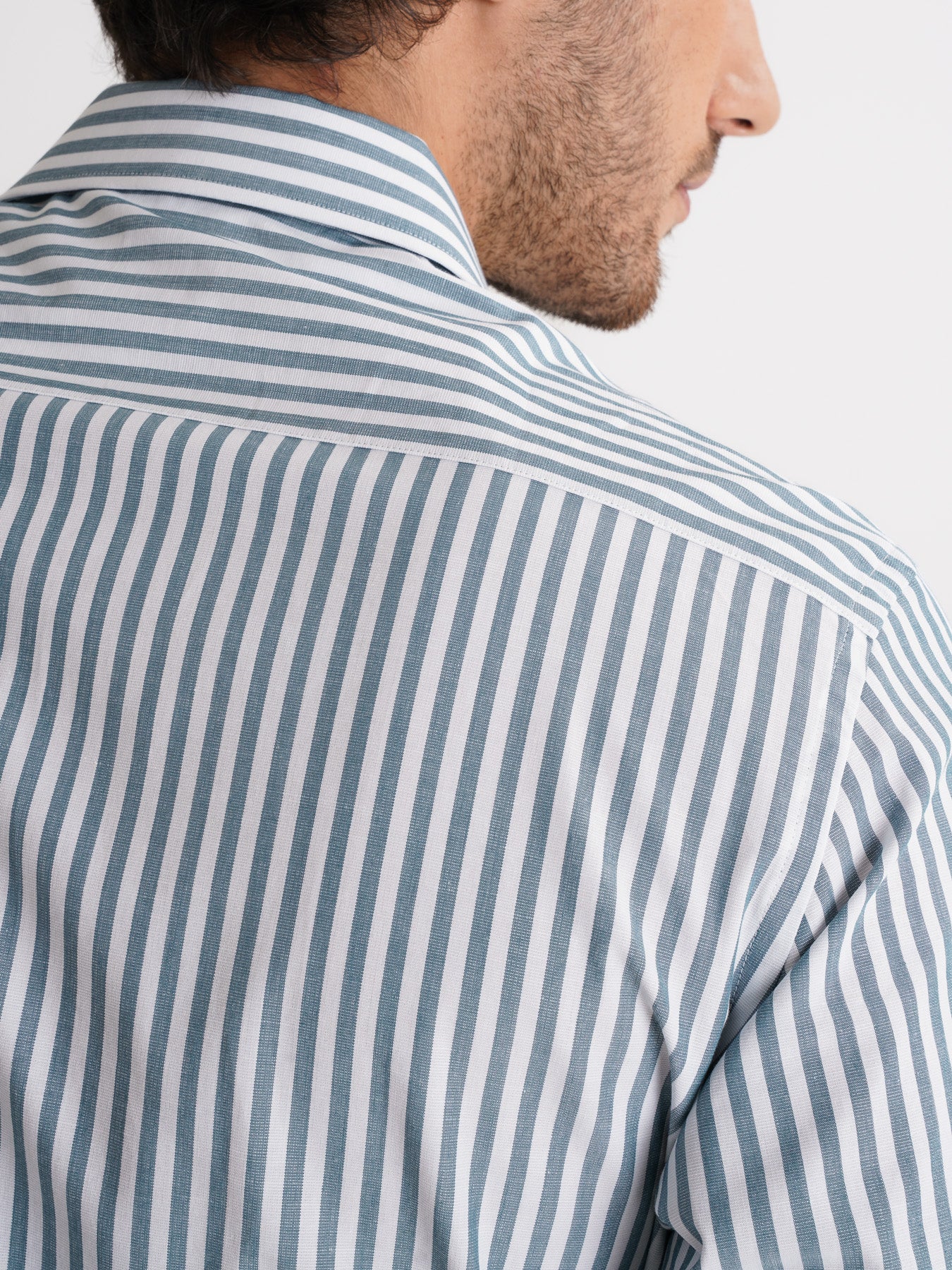 Camisa slim fit azul dobby Mr. Blue