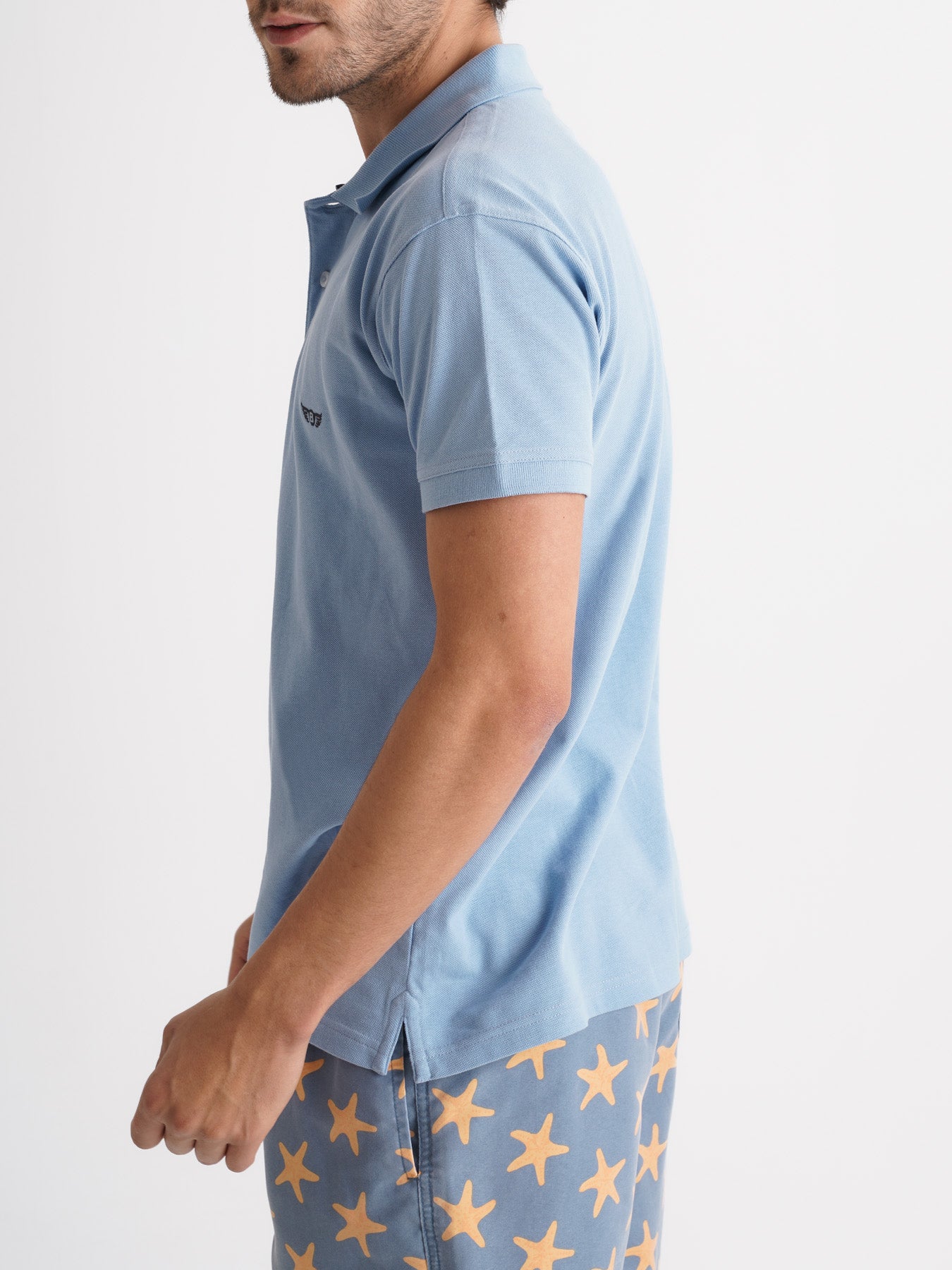 Mr. Blue Regular Fit Piquet Polo Shirt