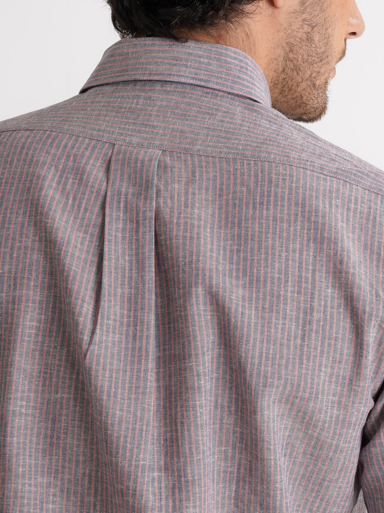 Camisa Regular Fit Lino Azul Mr. Blue