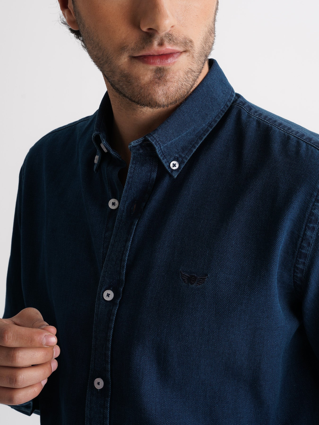Camisa vaquera de corte estándar de Mr. Blue