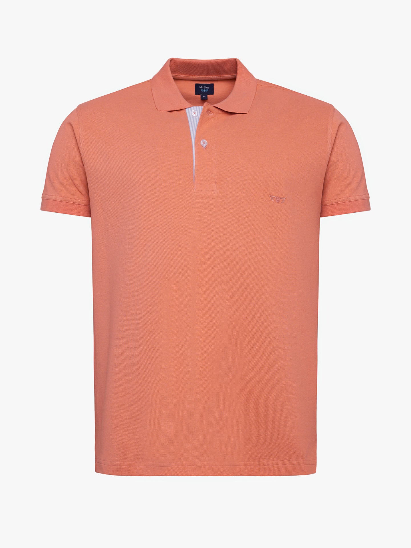 Polo de piquet naranja de corte estándar de Mr. Blue