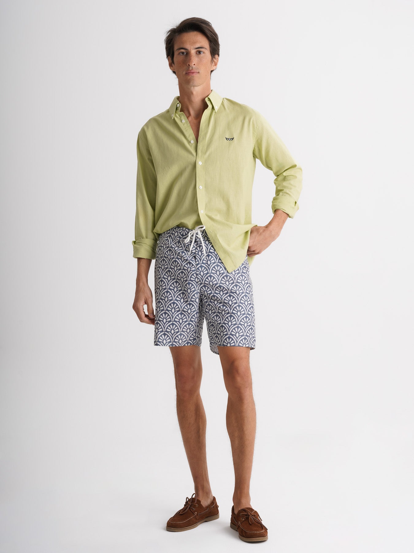 Mr. Blue Gray Surfer Swimsuit